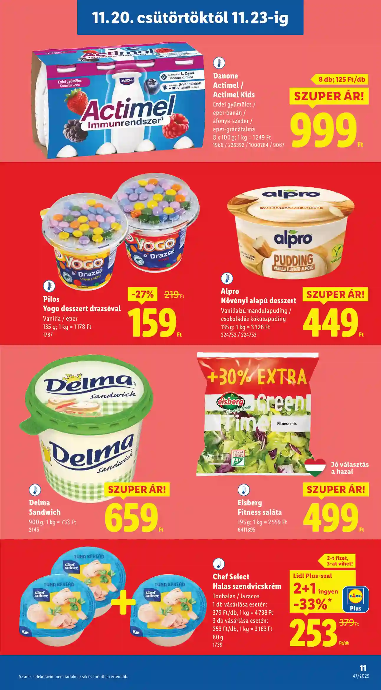 Lidl akciós újság 47. hét (Érvényes 11.20-tól) (3 oldal)