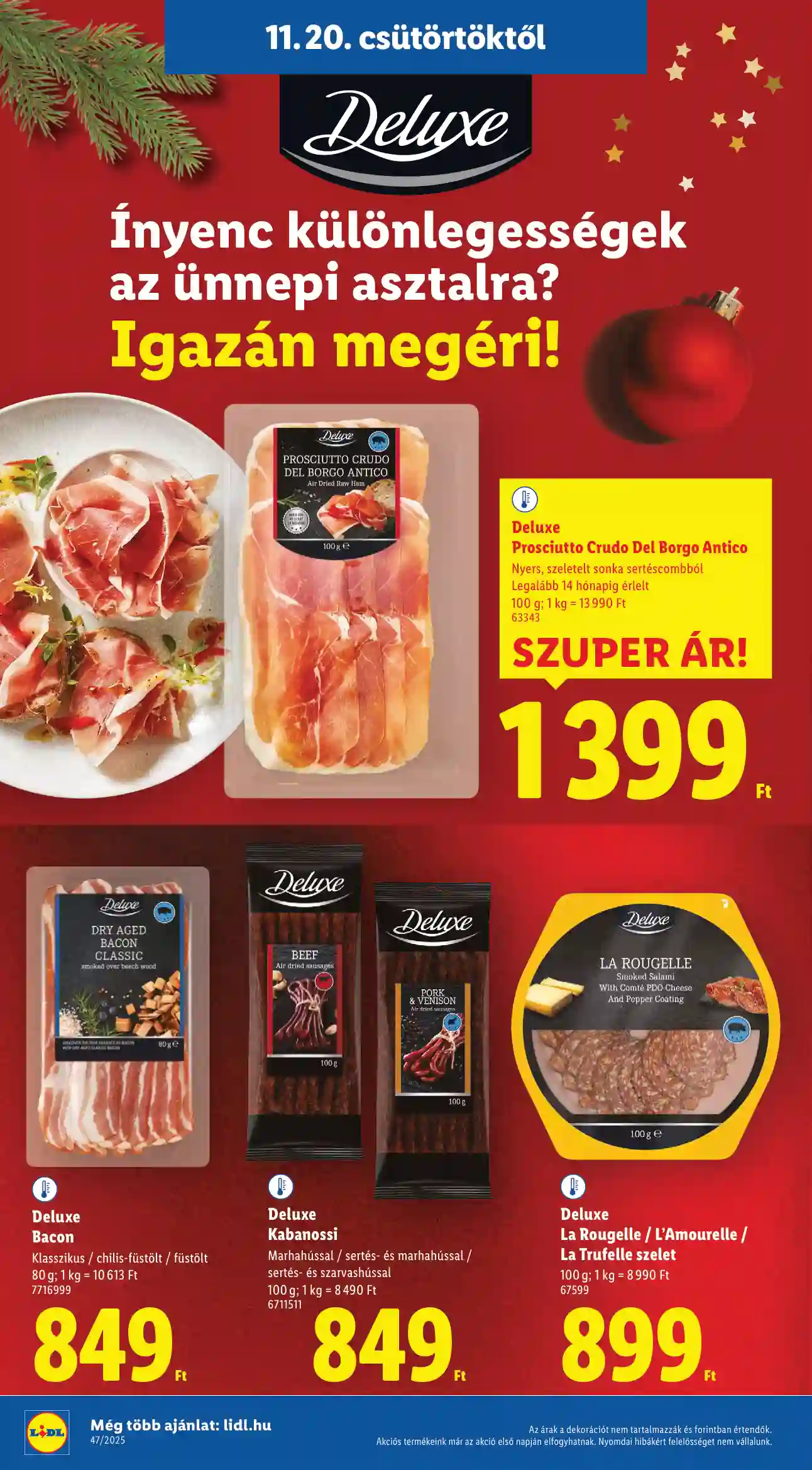 Lidl akciós újság 47. hét (Érvényes 11.20-tól) (10 oldal)