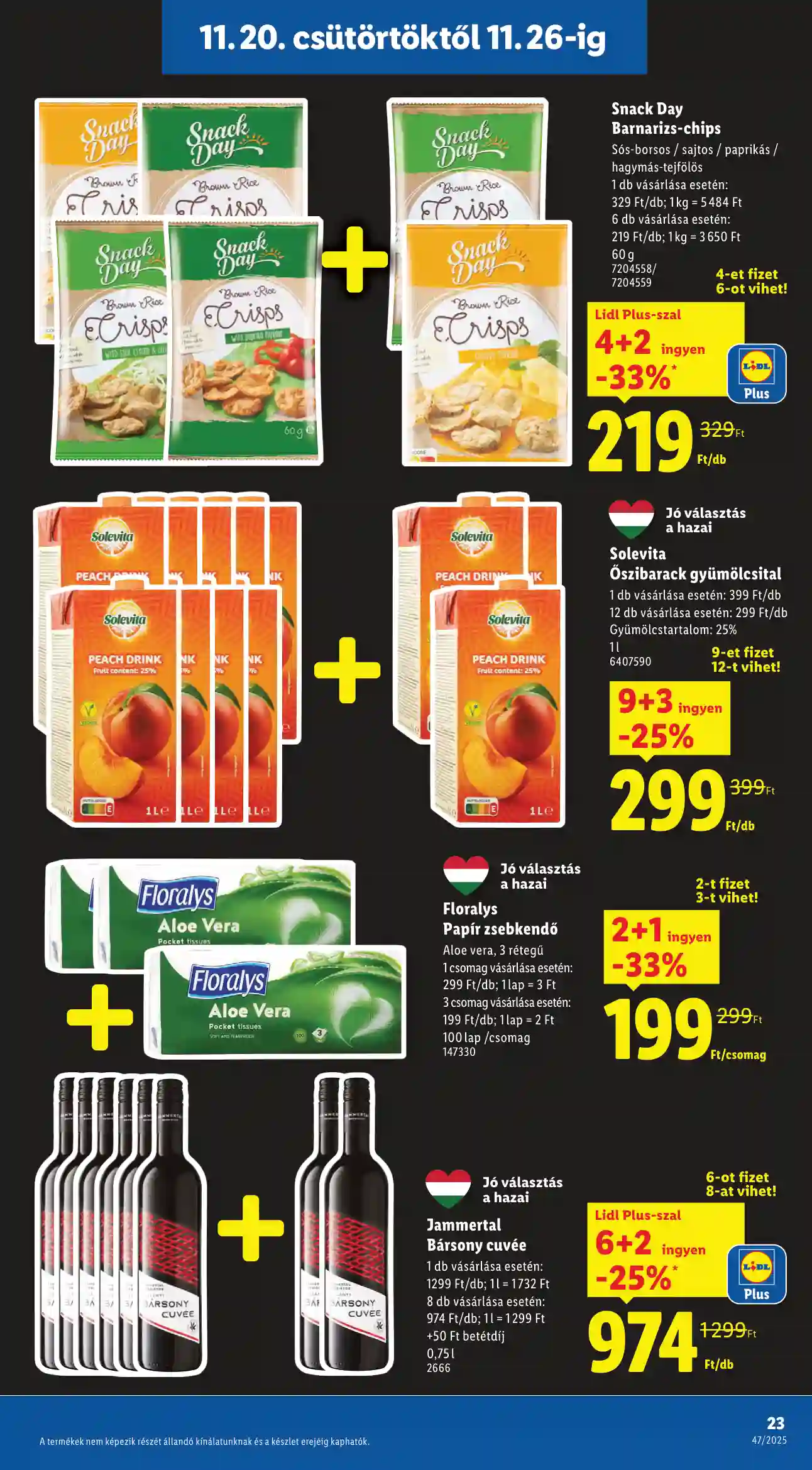 Lidl akciós újság 47. hét (Érvényes 11.20-tól) (16 oldal)