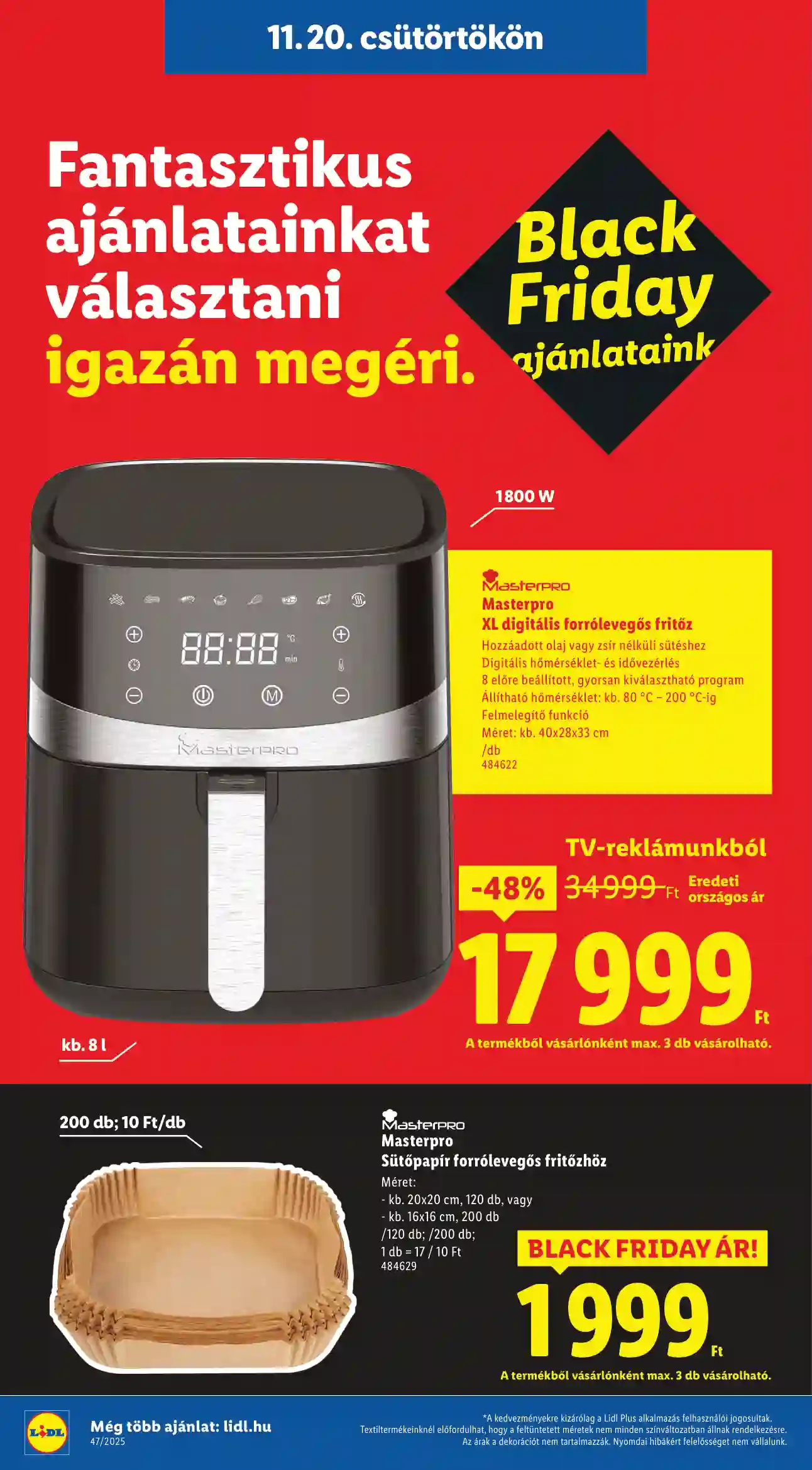 Lidl akciós újság 47. hét (Érvényes 11.20-tól) (19 oldal)