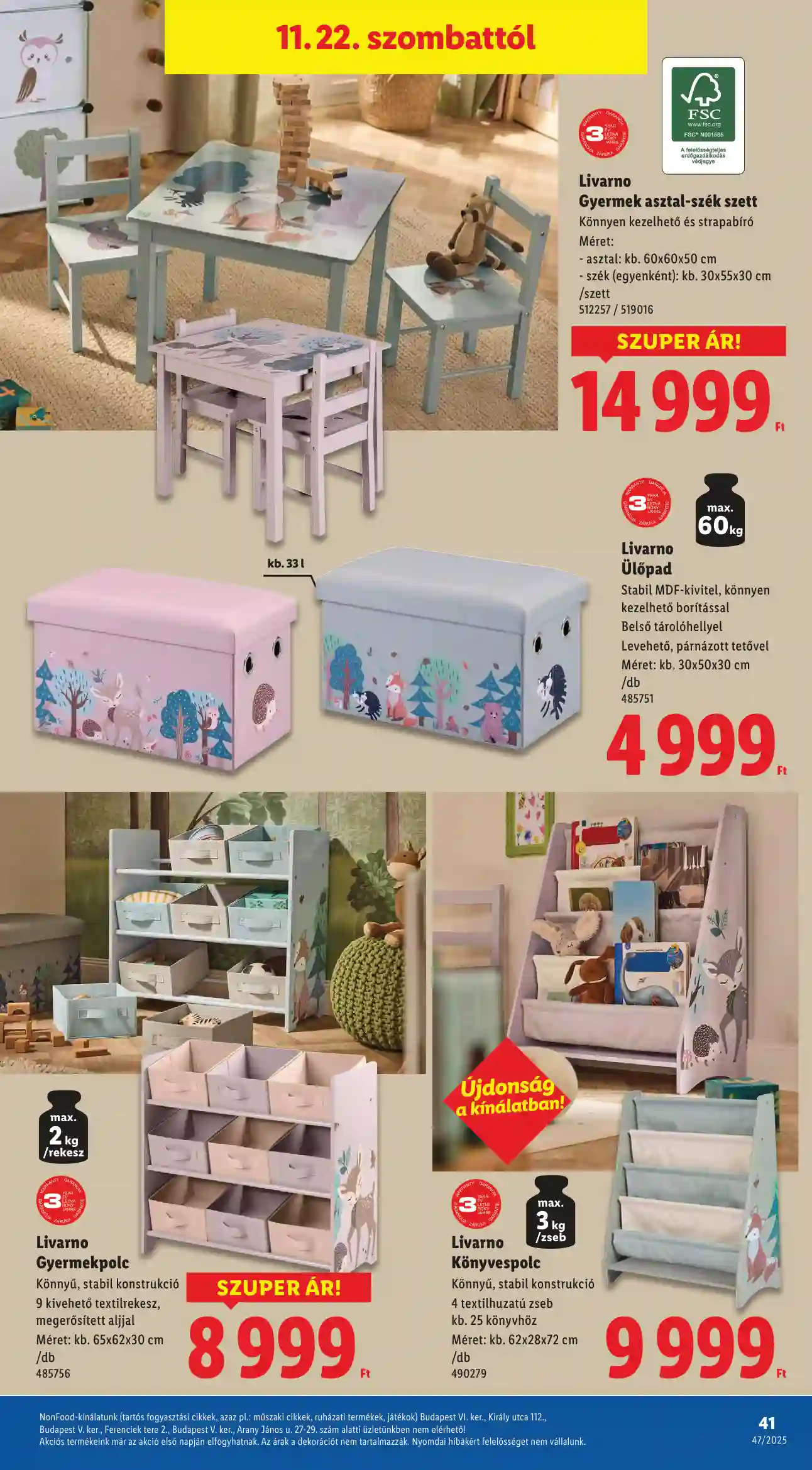 Lidl akciós újság 47. hét (Érvényes 11.20-tól) (36 oldal)