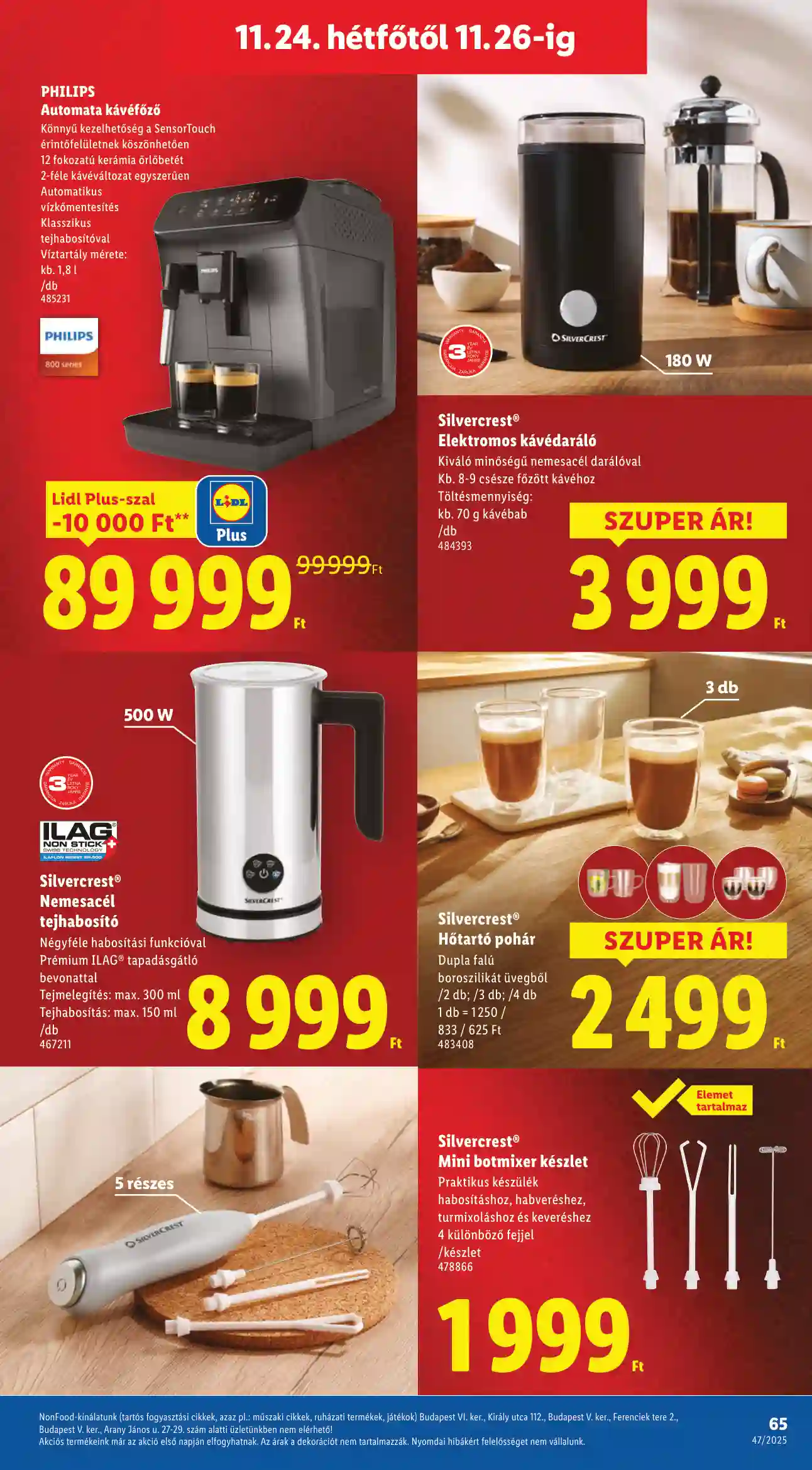 Lidl akciós újság 47. hét (Érvényes 11.20-tól) (62 oldal)