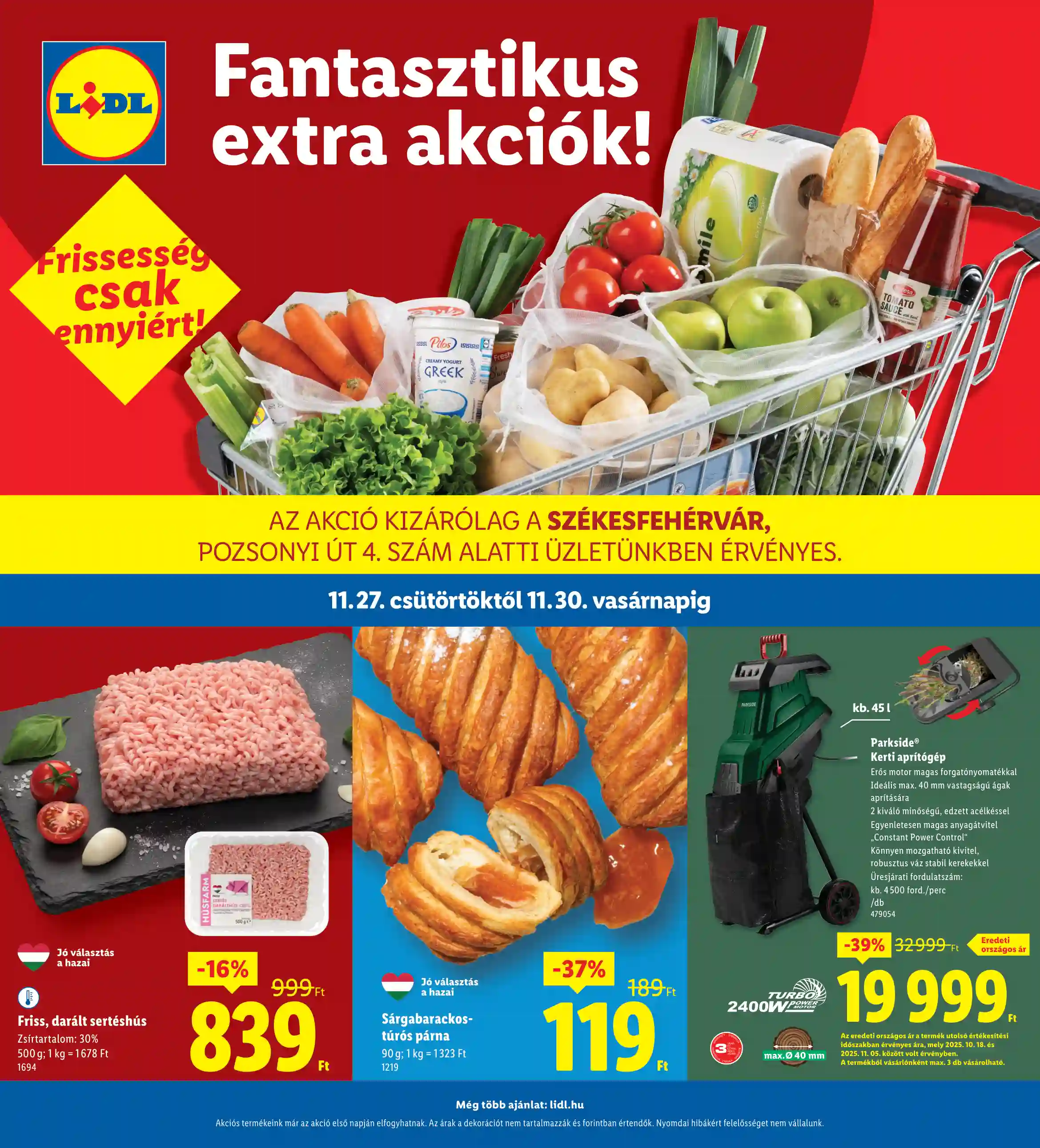 LIDL Regionális akciók – Székesfehérvár 48.hét