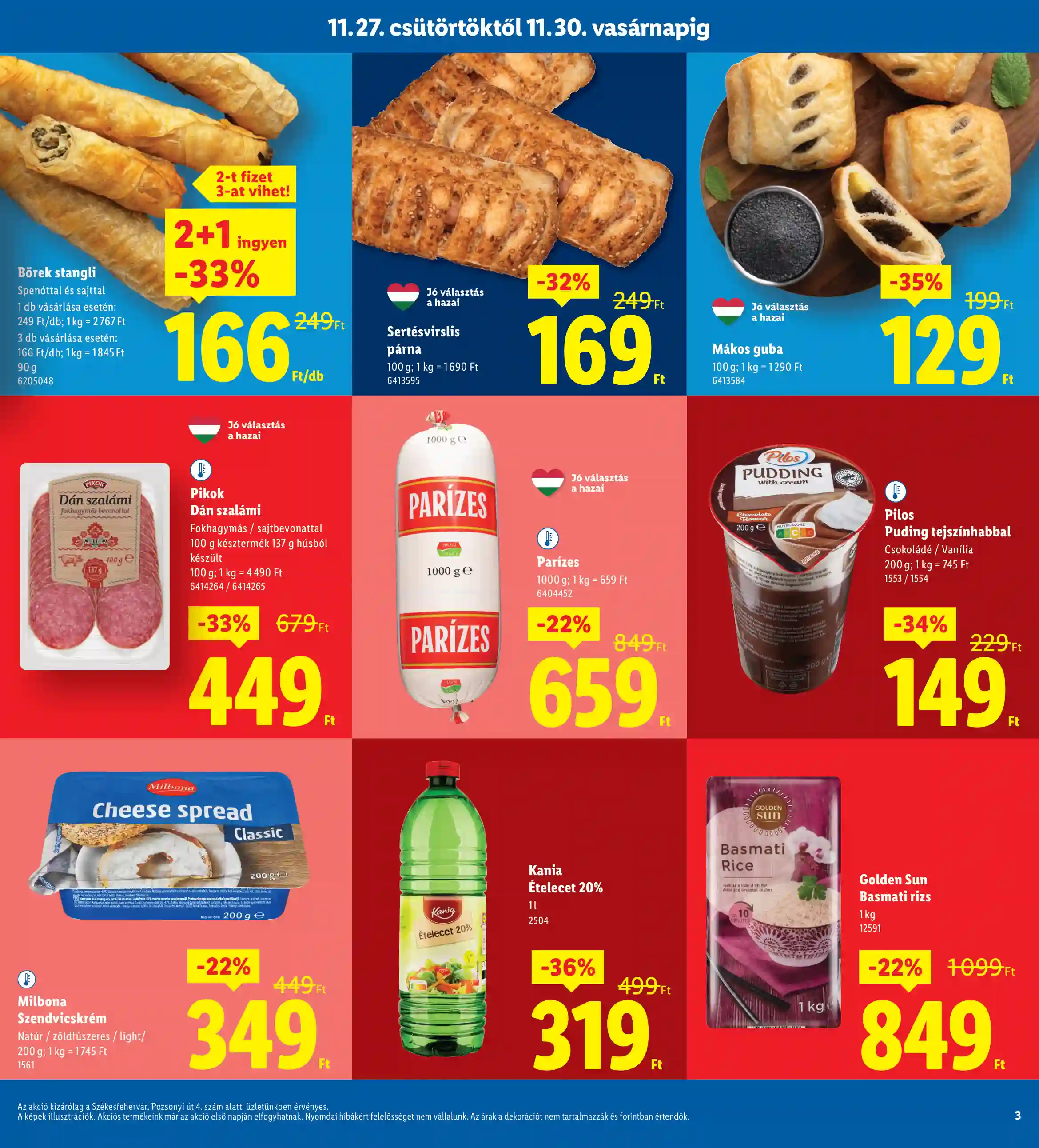 Lidl akciós újság 48. hét (Regionális akciók – Székesfehérvár) (3 oldal)