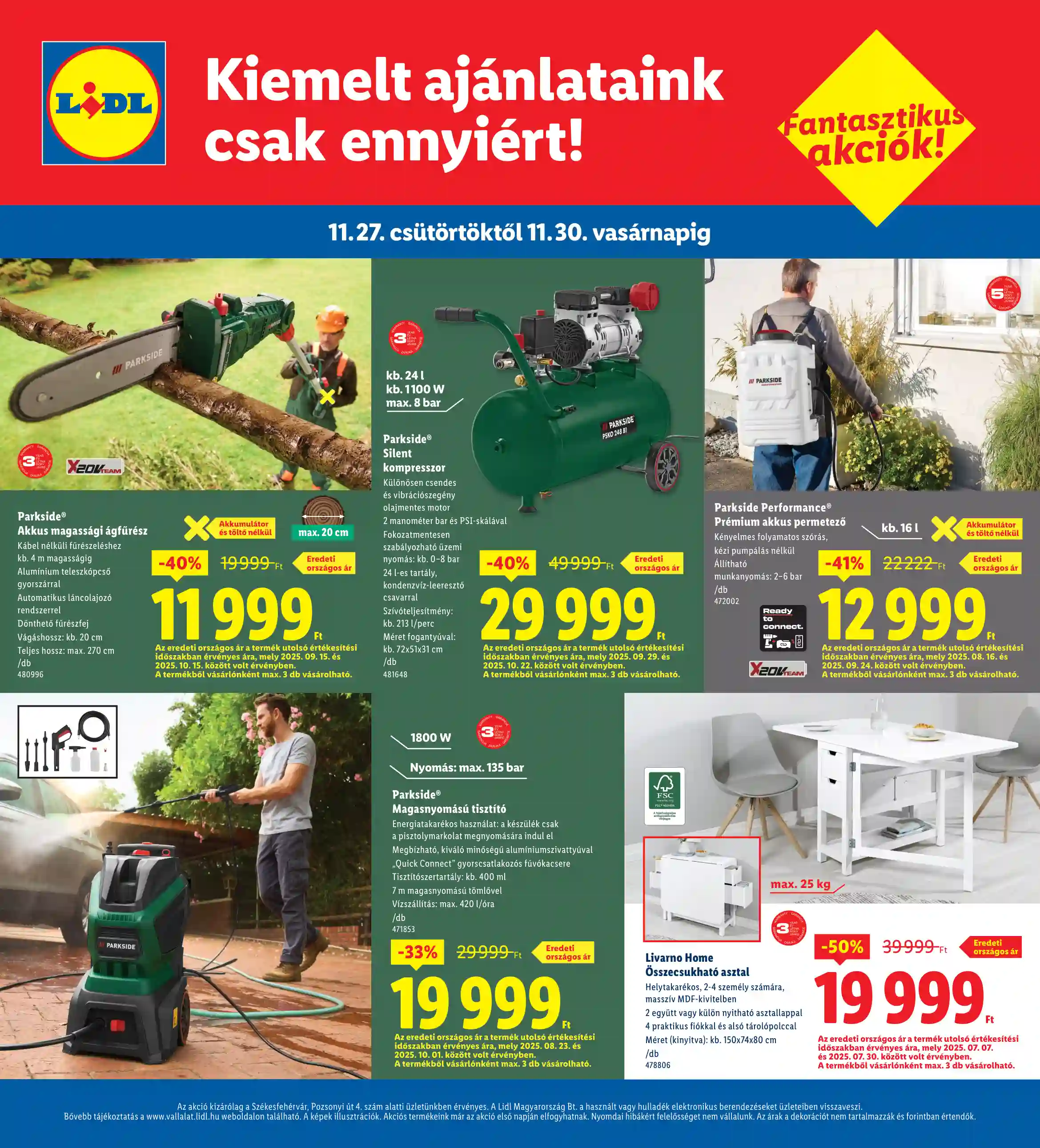 Lidl akciós újság 48. hét (Regionális akciók – Székesfehérvár) (4 oldal)