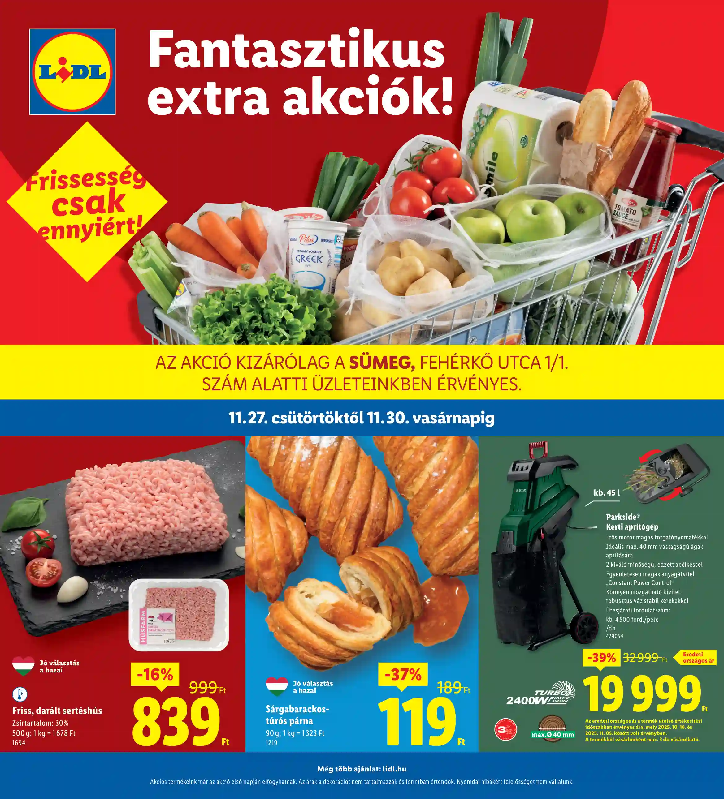 LIDL Regionális akciók – Sümeg 48.hét