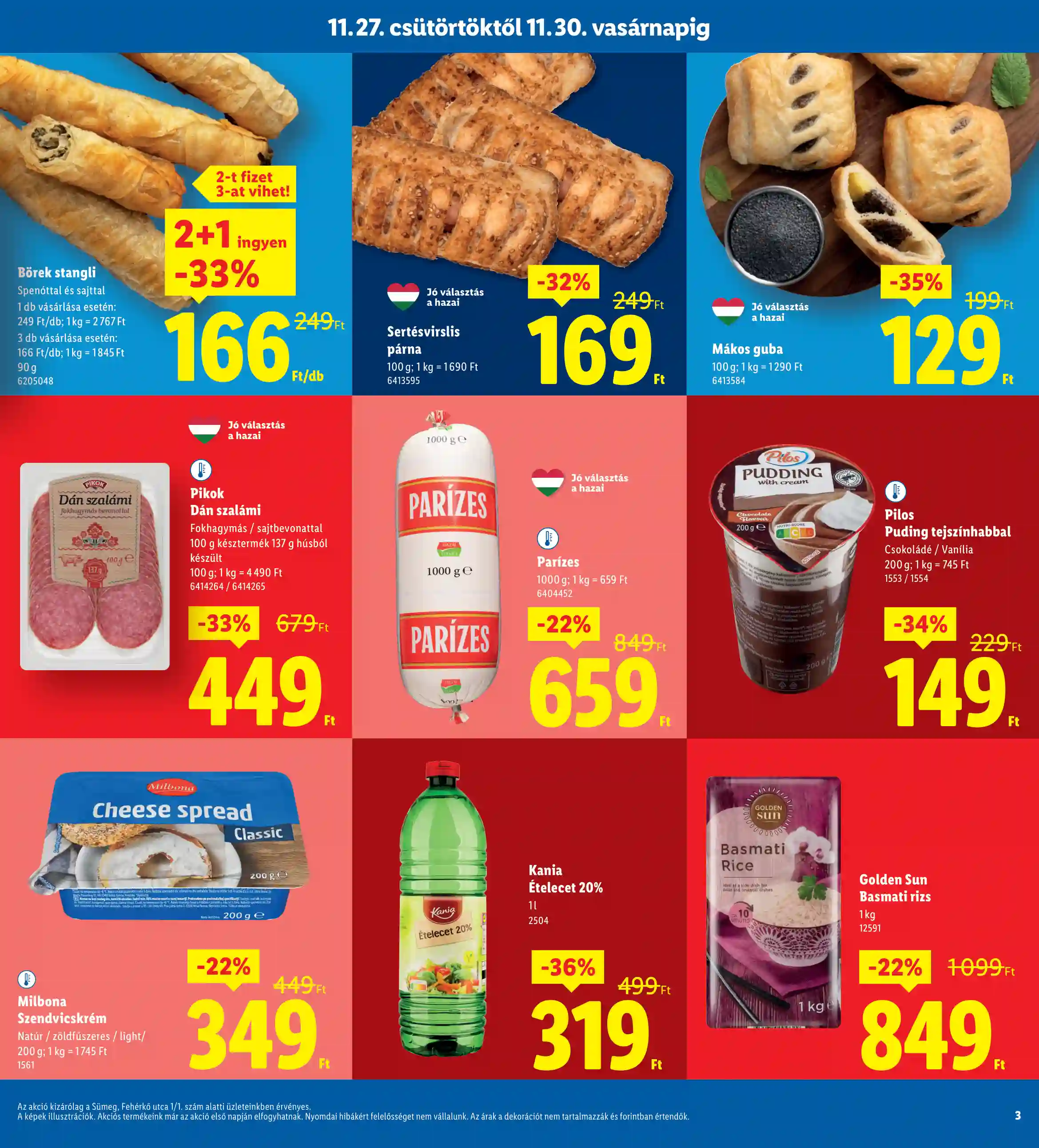 Lidl akciós újság 48. hét (Regionális akciók – Sümeg) (3 oldal)