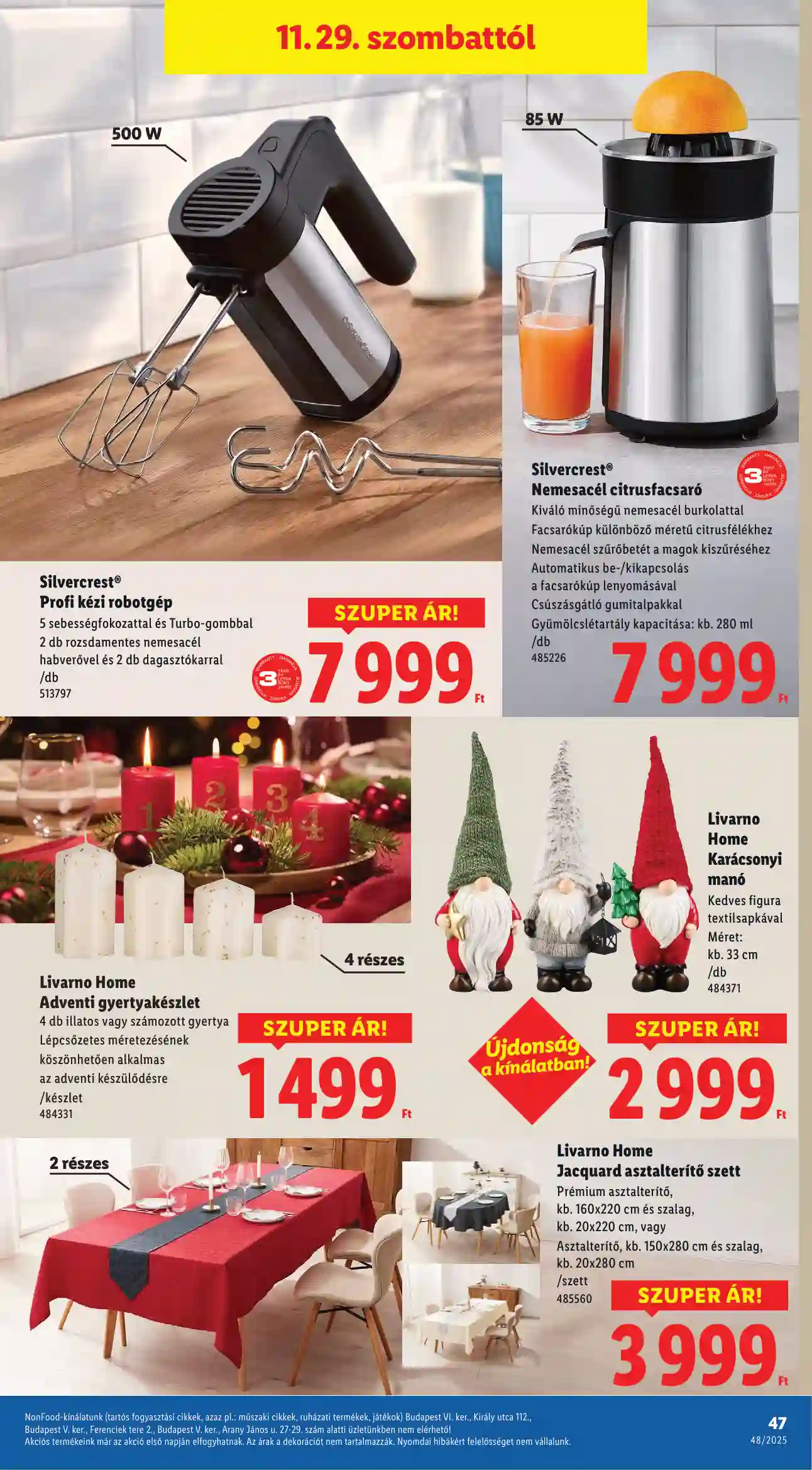 Lidl akciós újság 48. hét (Érvényes 11.27-től) (42 oldal)
