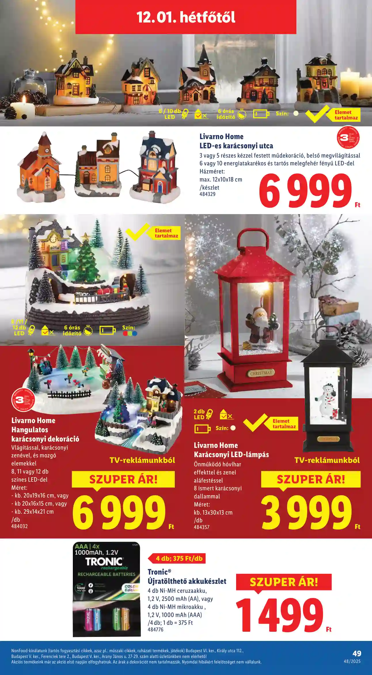 Lidl akciós újság 48. hét (Érvényes 11.27-től) (44 oldal)