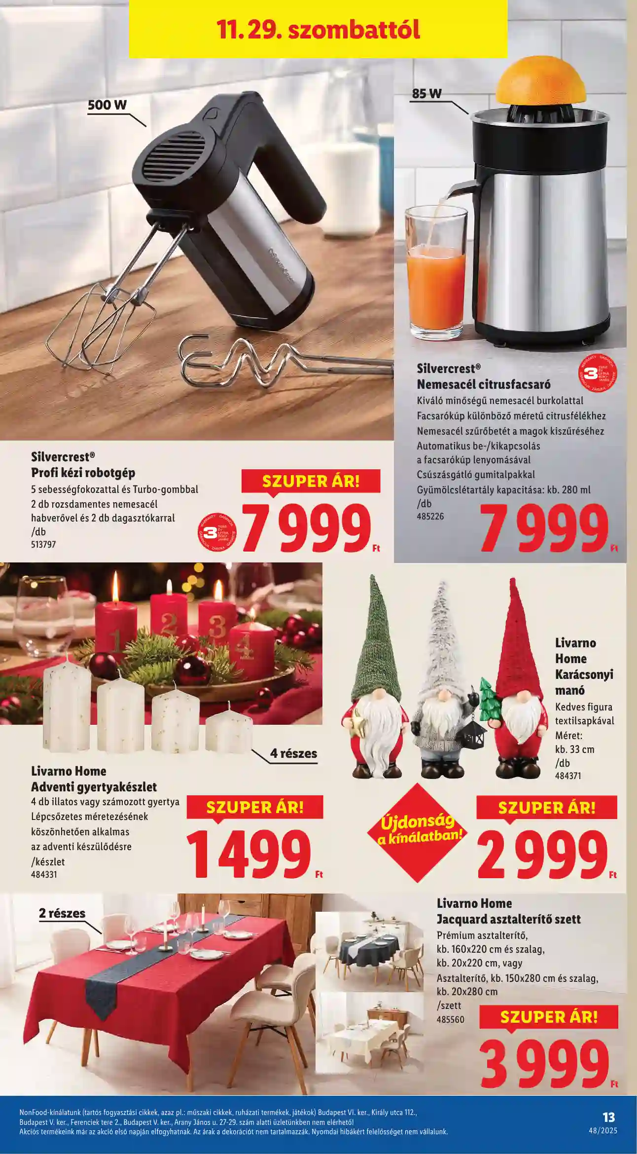 Lidl akciós újság 48. hét (Érvényes 11.27-től) (5 oldal)