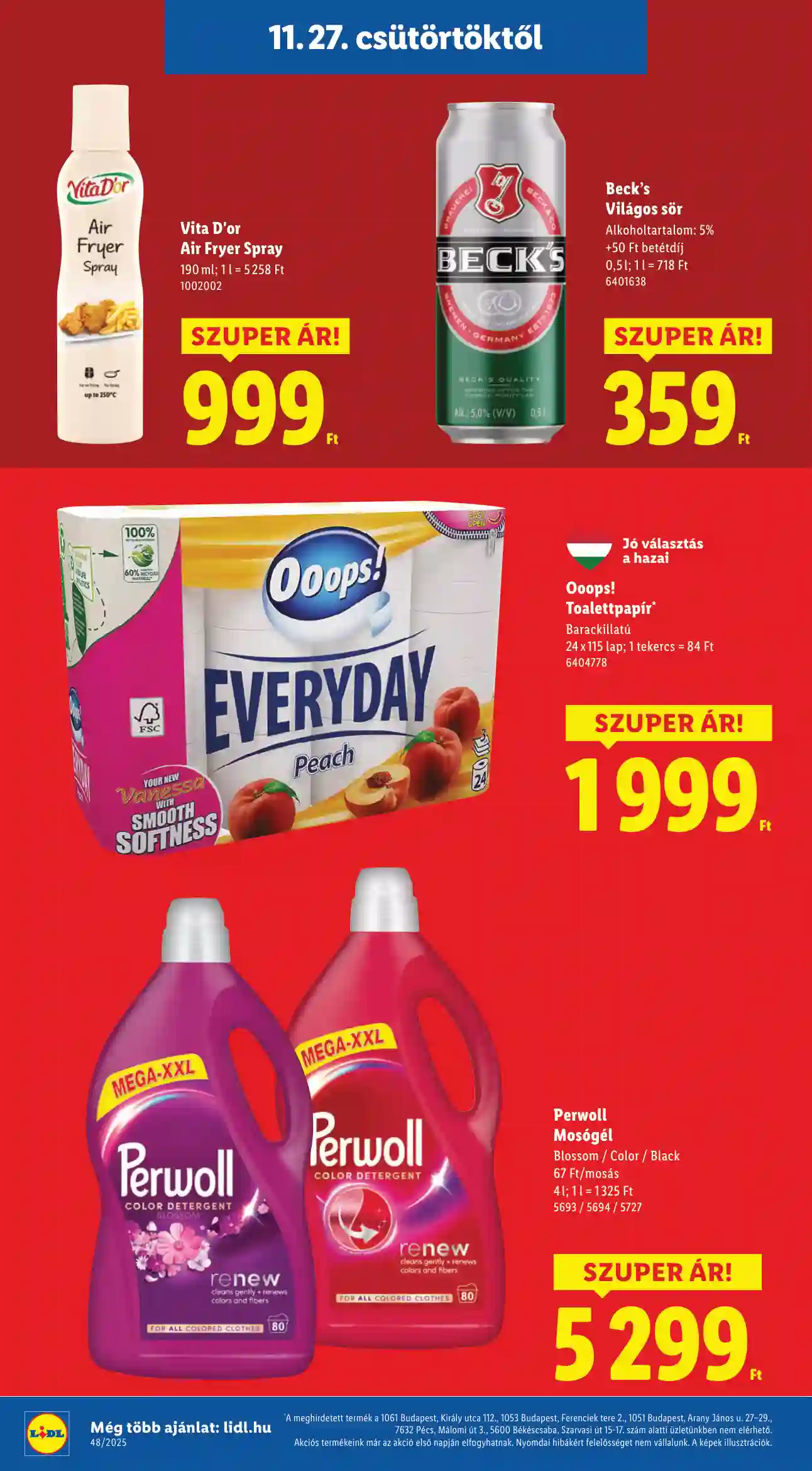 Lidl akciós újság 48. hét (Érvényes 11.27-től) (4 oldal)