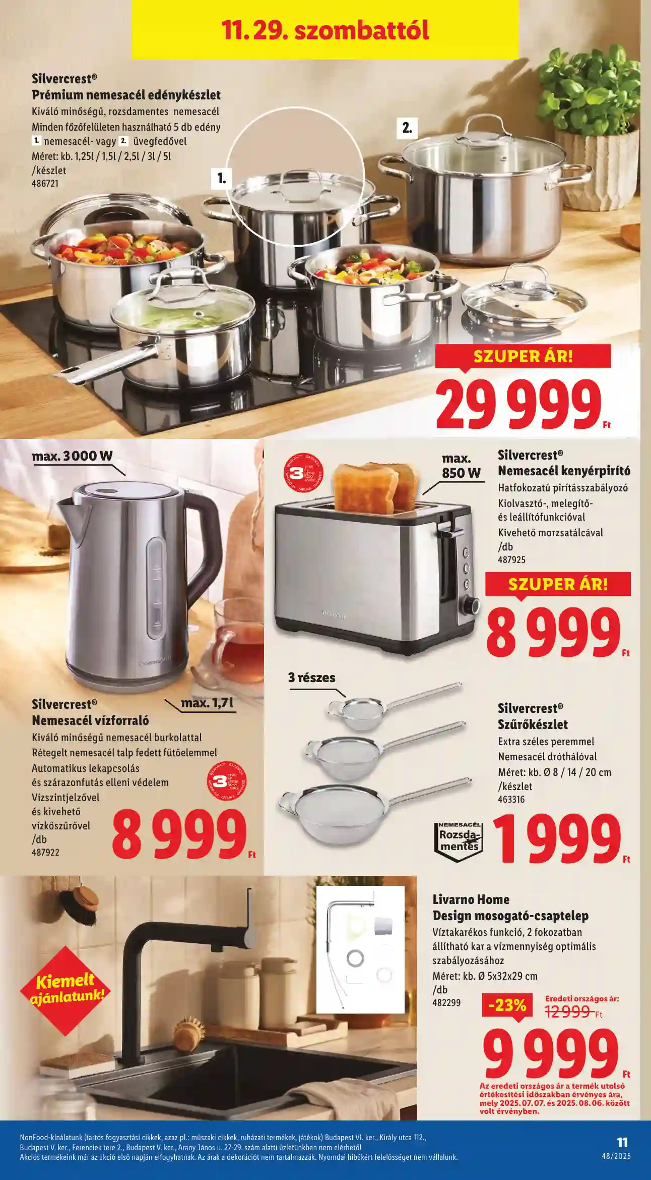 Lidl akciós újság 48. hét (Érvényes 11.27-től) (3 oldal)