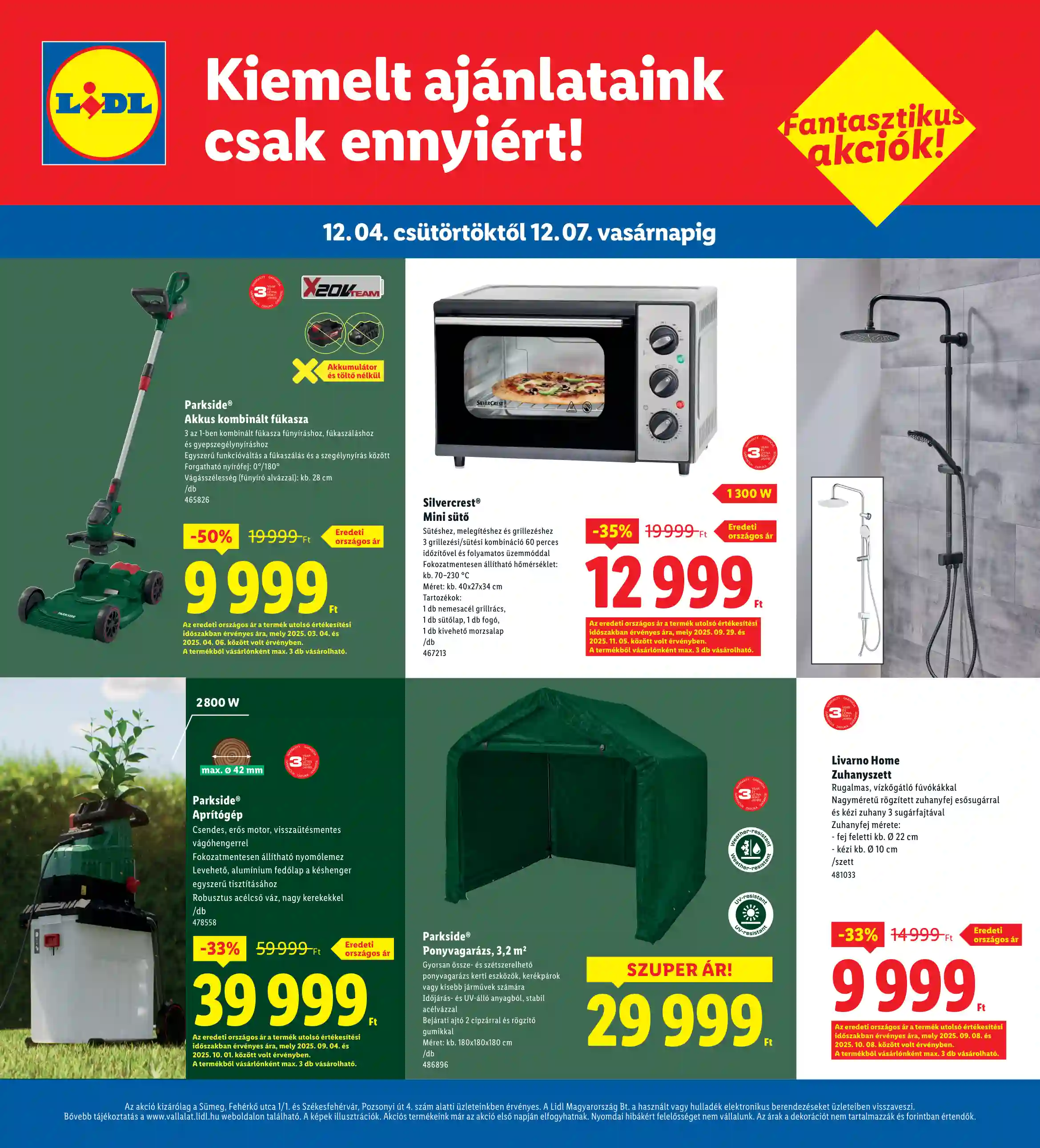Lidl akciós újság 49. hét (Regionális akciók) (4 oldal)