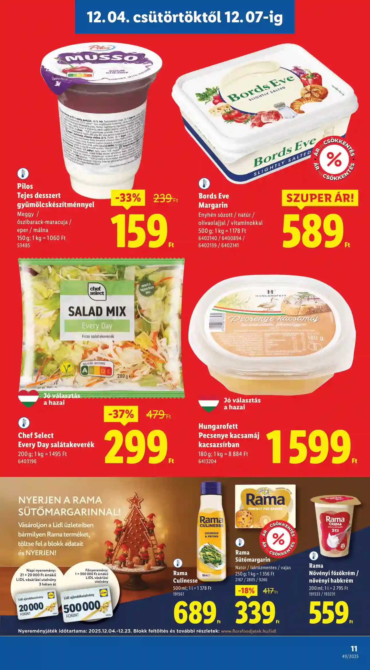 Lidl akciós újság 49. hét (Érvényes 12.04-től) (3 oldal)
