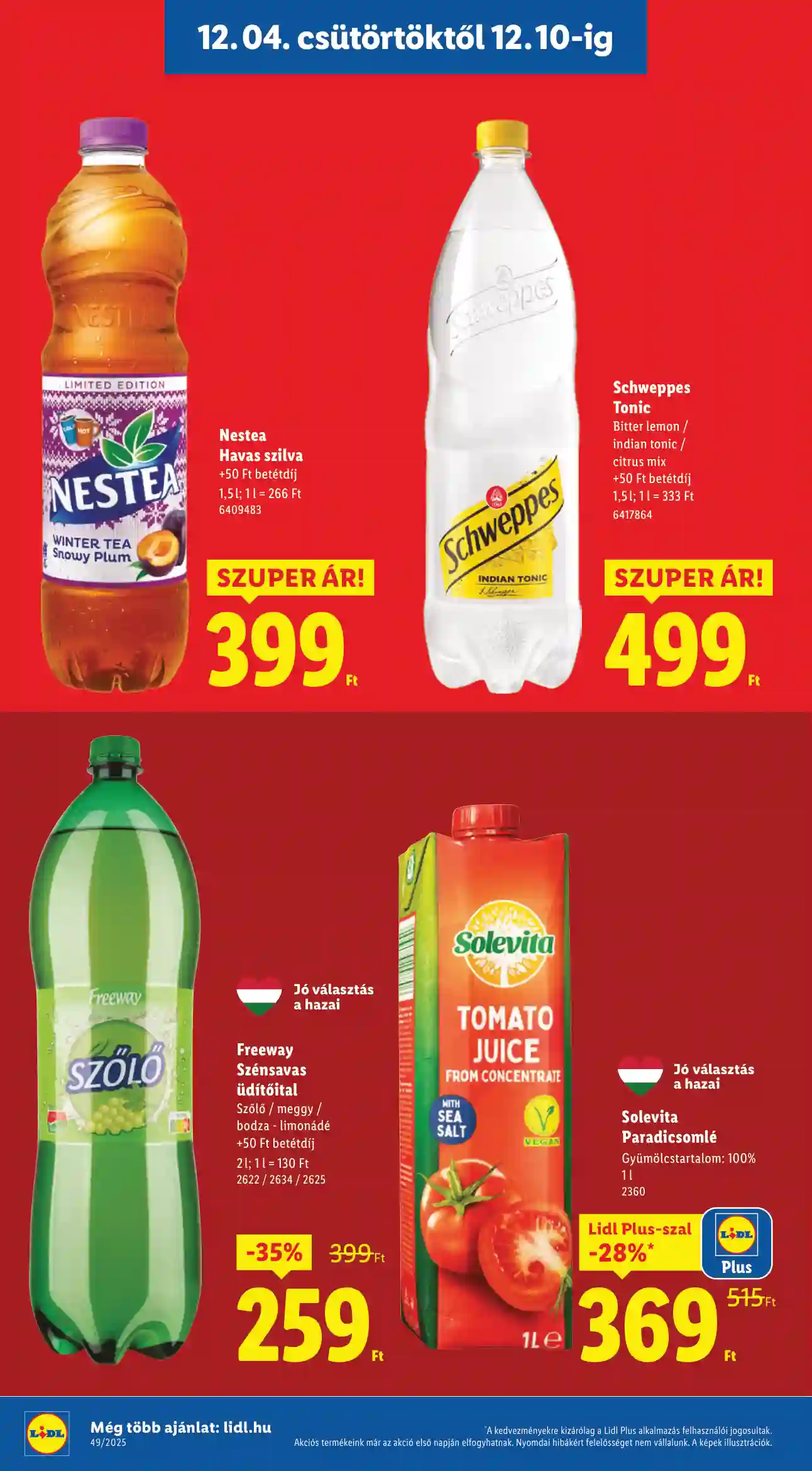 Lidl akciós újság 49. hét (Érvényes 12.04-től) (8 oldal)