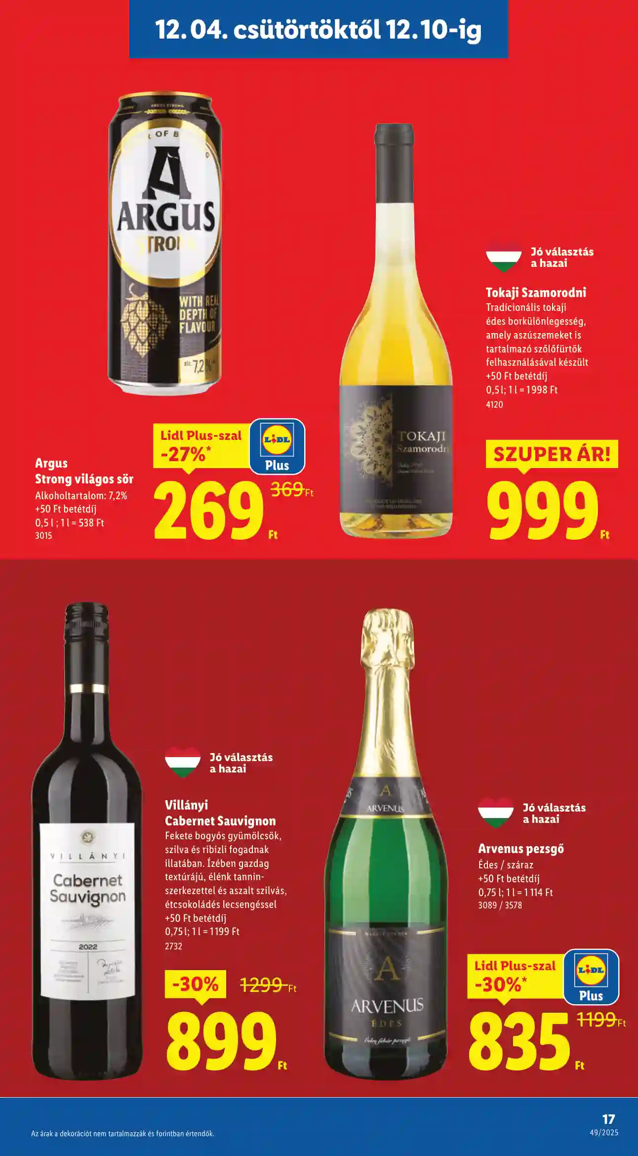 Lidl akciós újság 49. hét (Érvényes 12.04-től) (9 oldal)