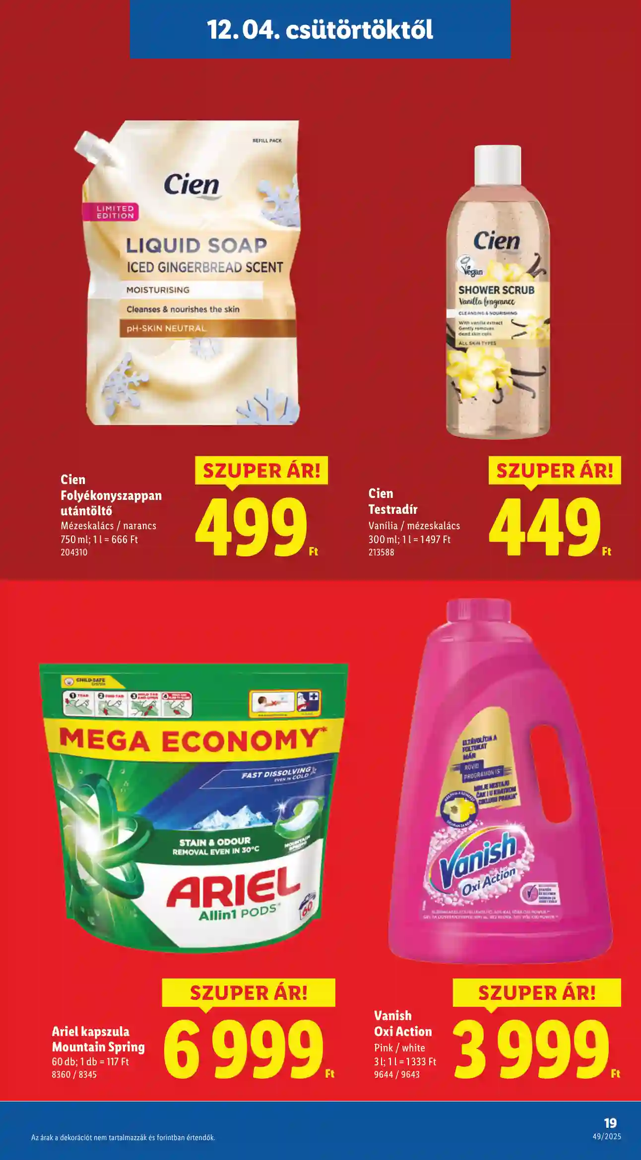 Lidl akciós újság 49. hét (Érvényes 12.04-től) (11 oldal)