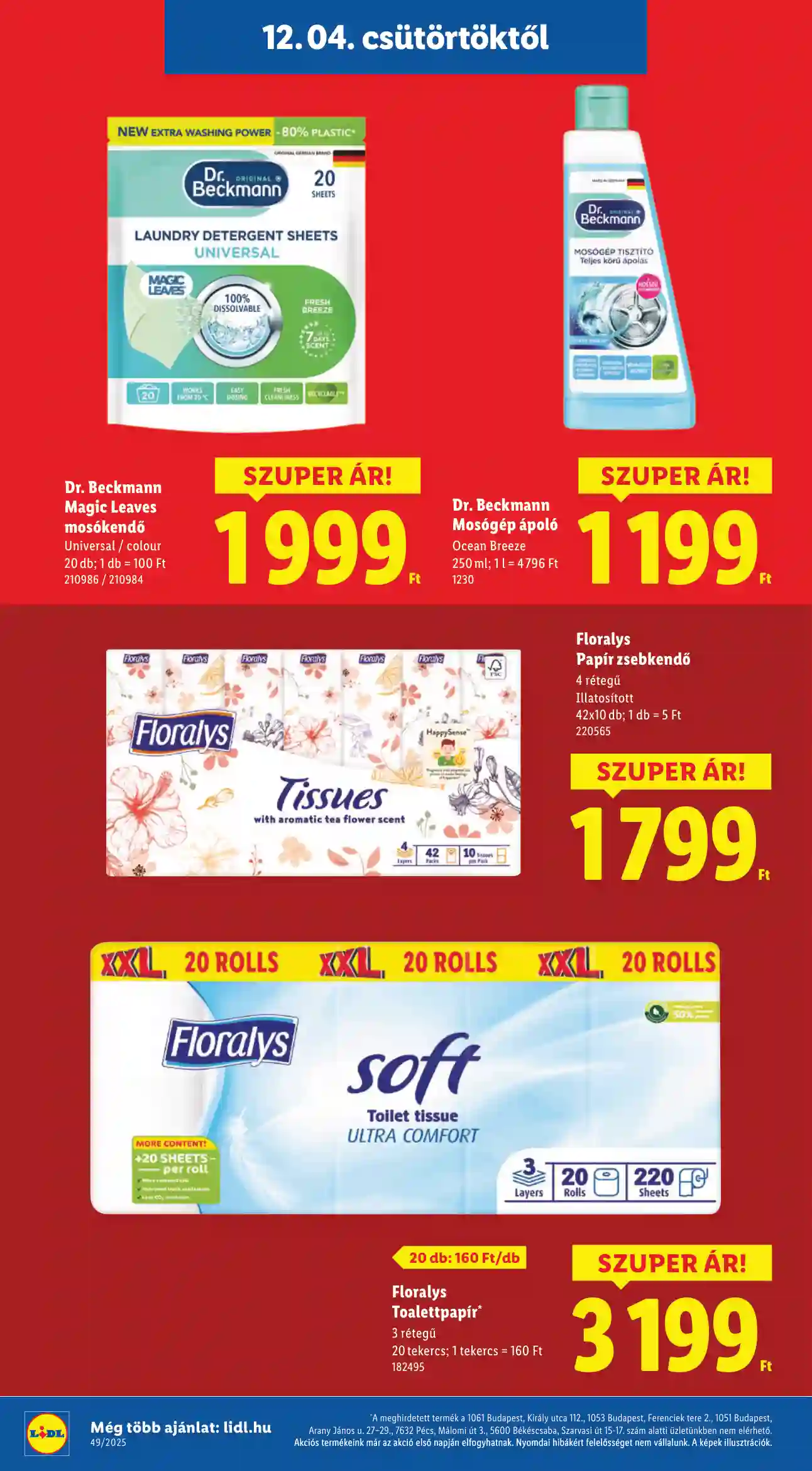 Lidl akciós újság 49. hét (Érvényes 12.04-től) (12 oldal)