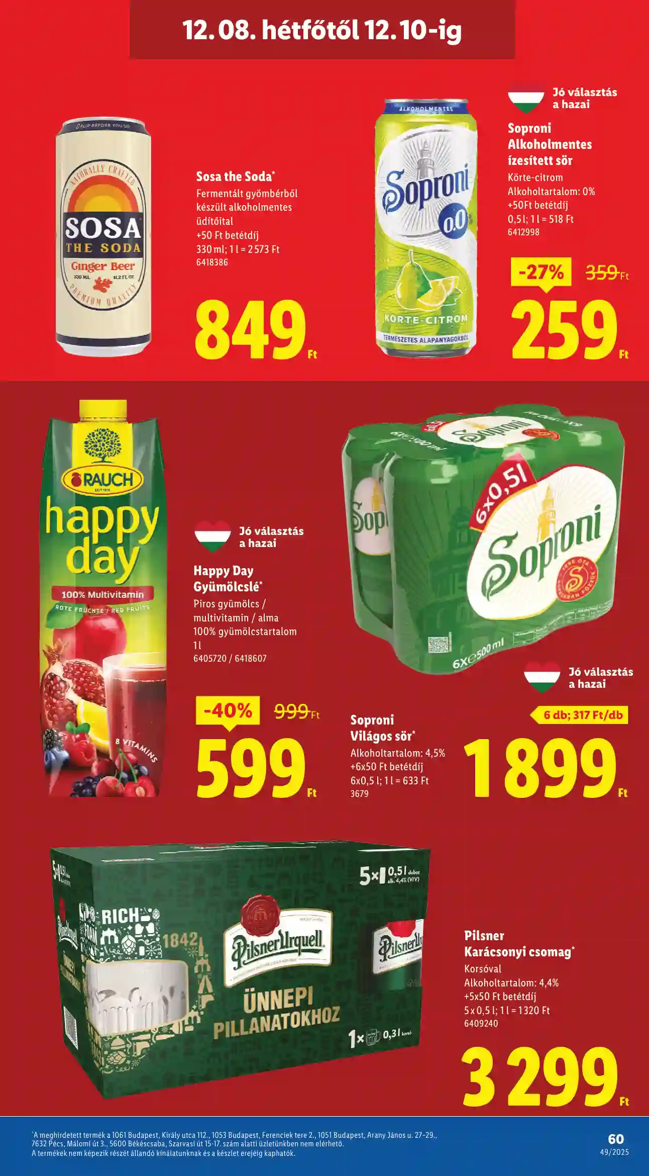 Lidl akciós újság 49. hét (Érvényes 12.04-től) (58 oldal)