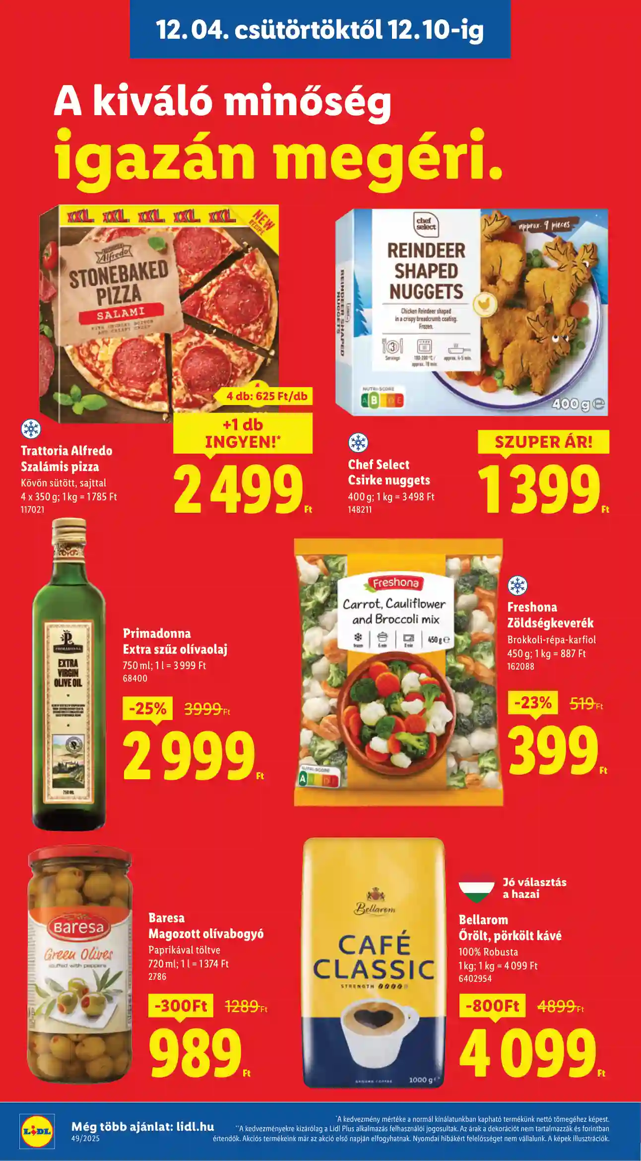Lidl akciós újság 49. hét (Érvényes 12.04-től) (4 oldal)