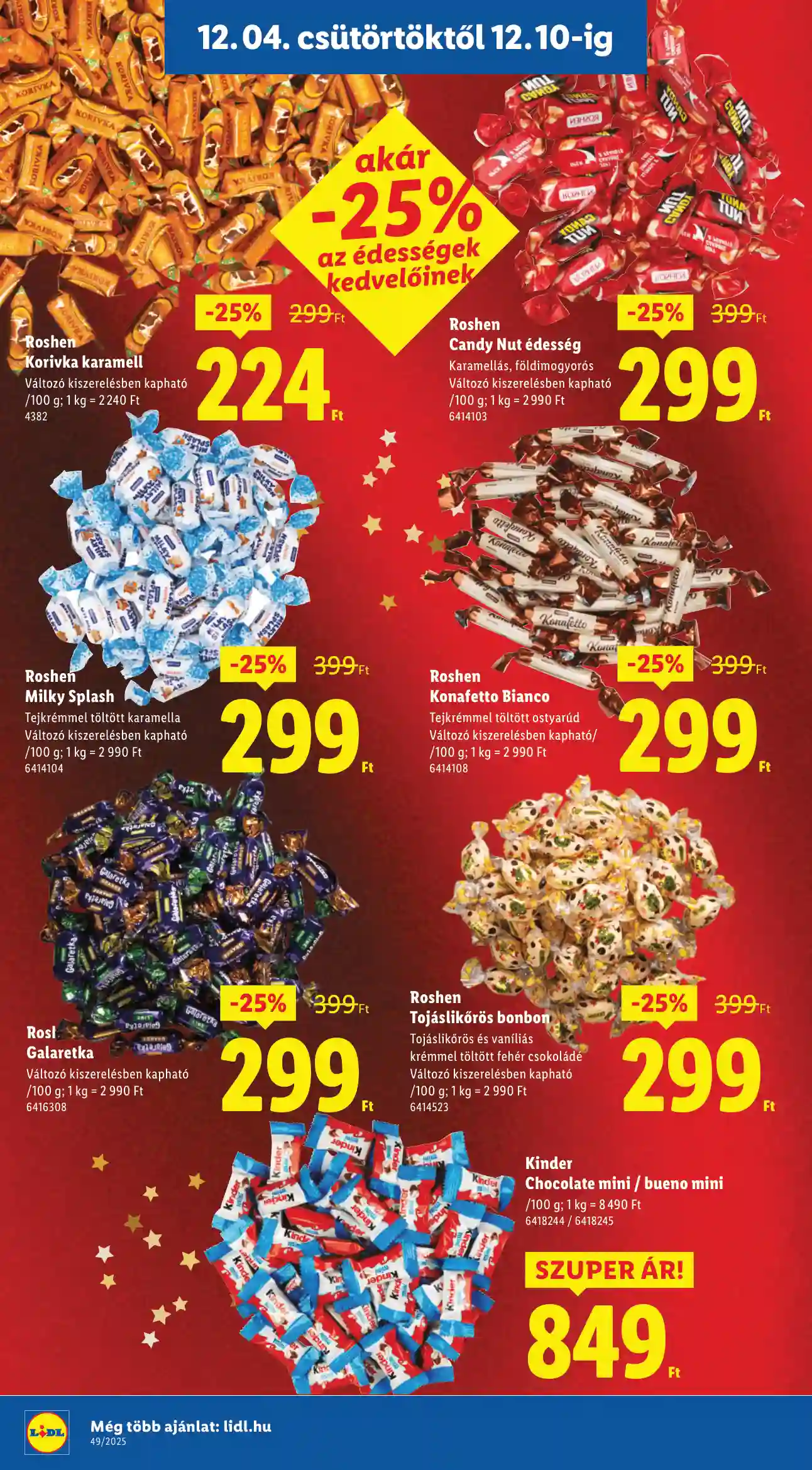 Lidl akciós újság 49. hét (Érvényes 12.04-től) (6 oldal)