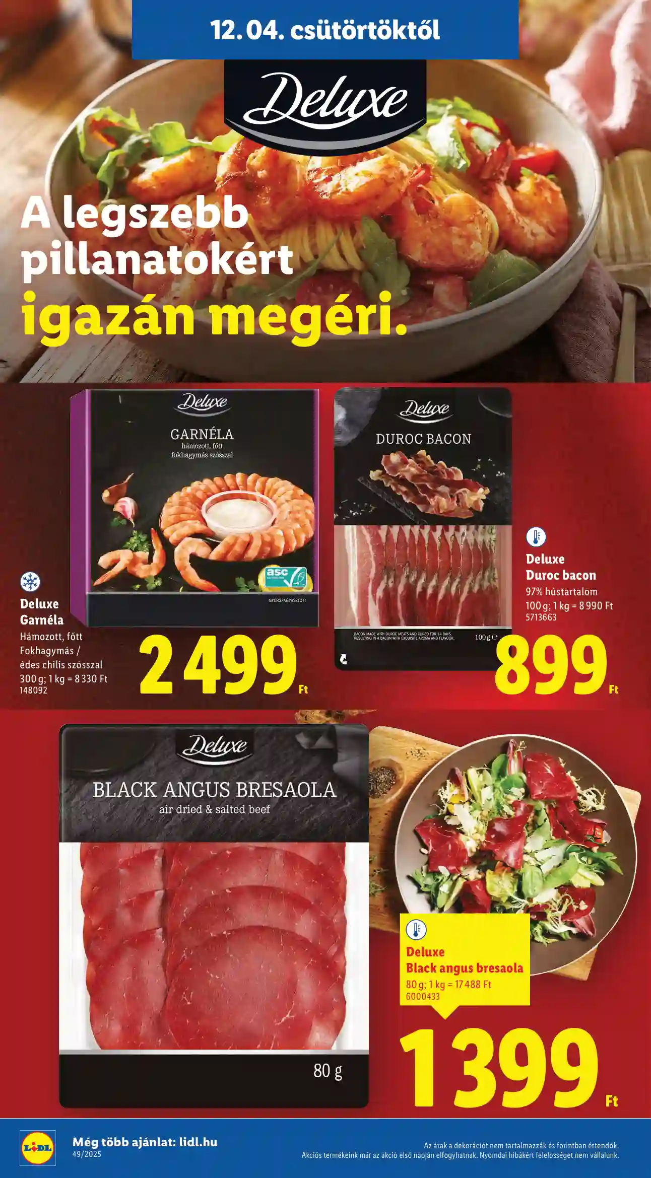 Lidl akciós újság 49. hét (Érvényes 12.04-től) (15 oldal)