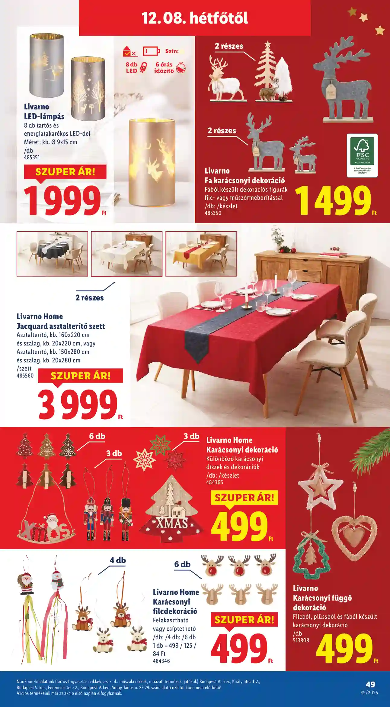 Lidl akciós újság 49. hét (Érvényes 12.04-től) (44 oldal)