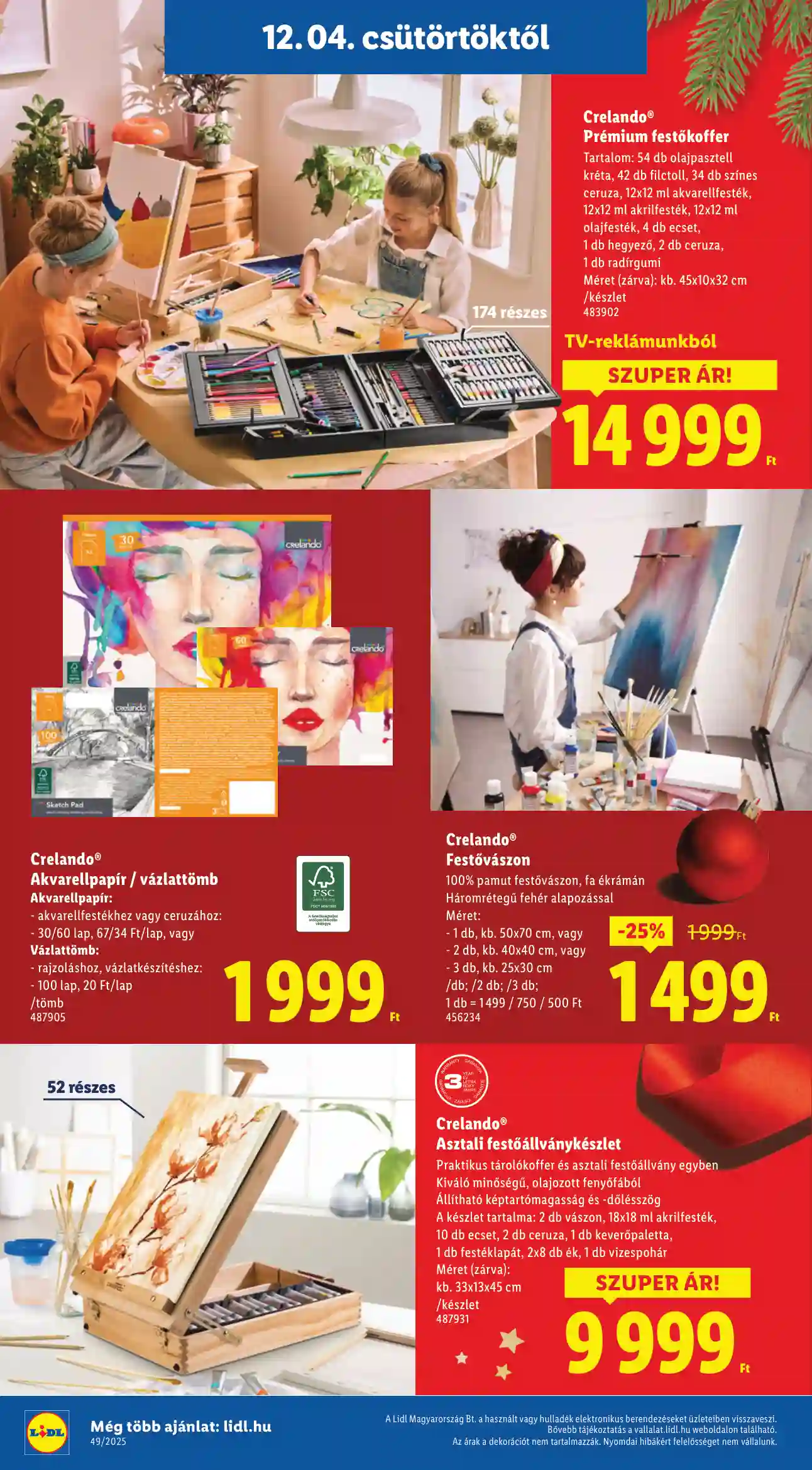 Lidl akciós újság 49. hét (Érvényes 12.04-től) (4 oldal)
