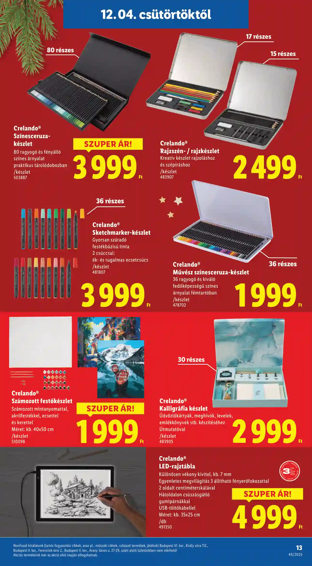 Lidl akciós újság 49. hét (Érvényes 12.04-től) (5 oldal)