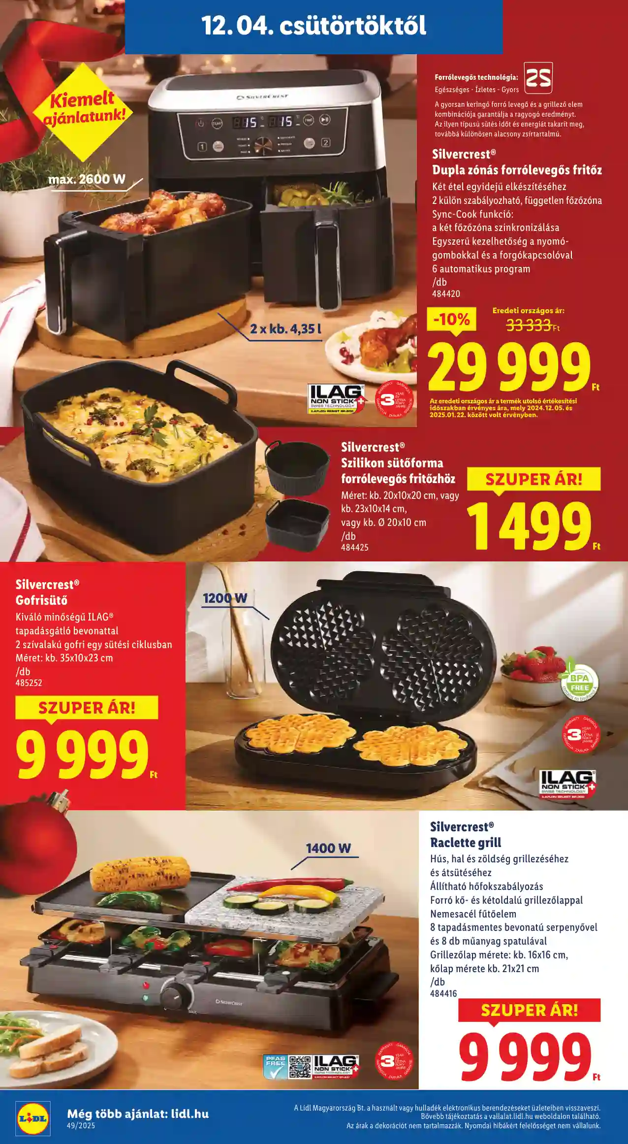Lidl akciós újság 49. hét (Érvényes 12.04-től) (6 oldal)