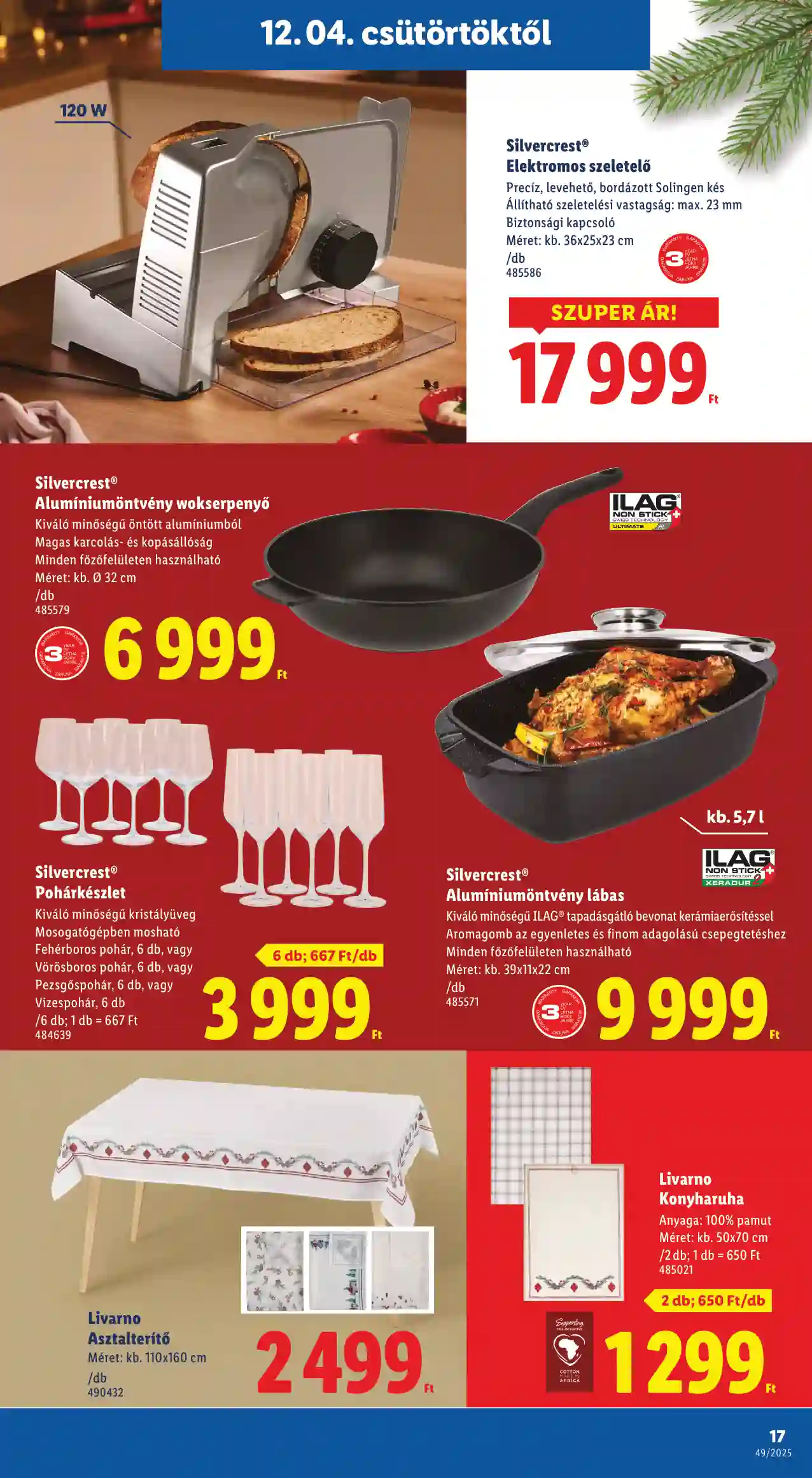 Lidl akciós újság 49. hét (Érvényes 12.04-től) (9 oldal)
