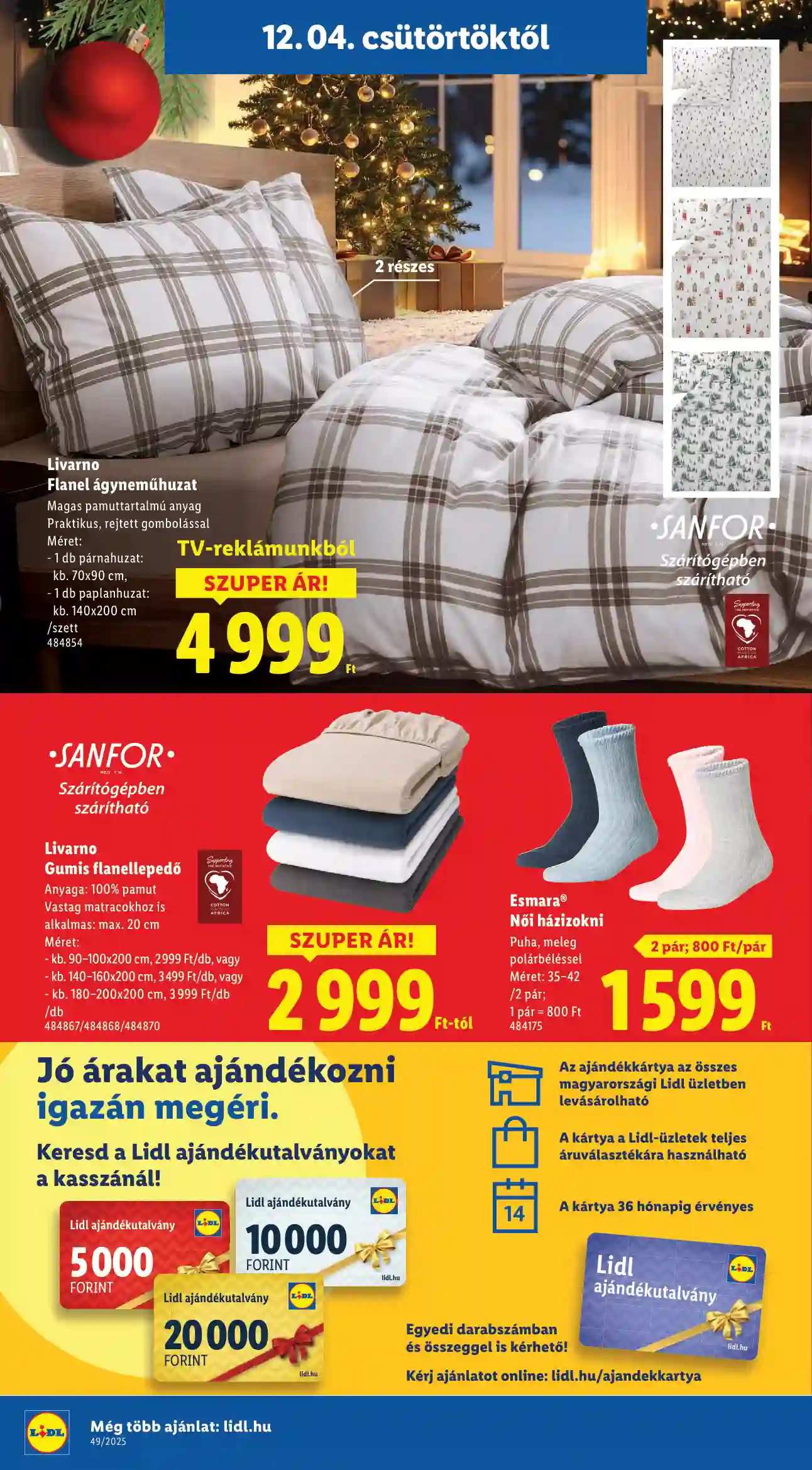 Lidl akciós újság 49. hét (Érvényes 12.04-től) (10 oldal)