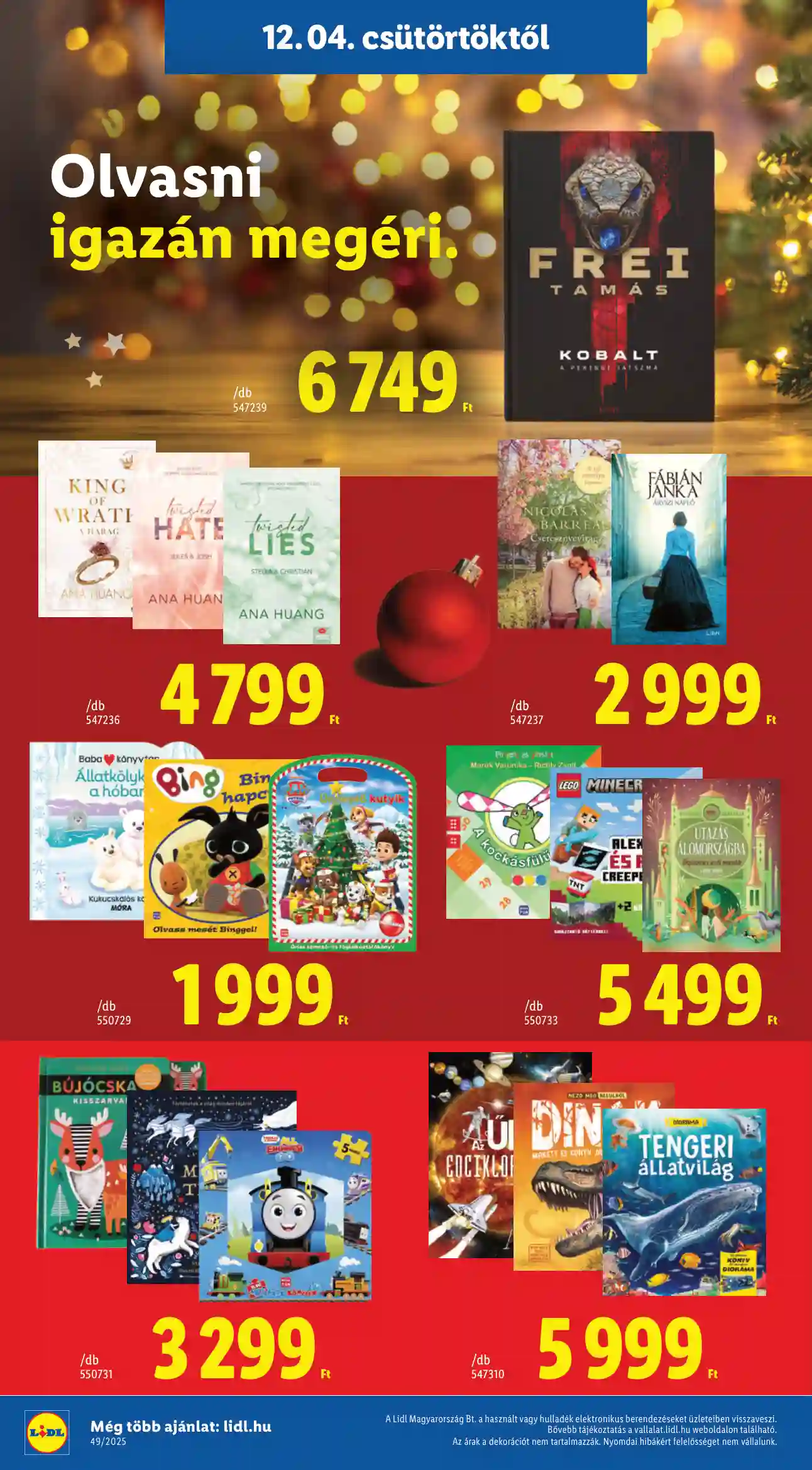 Lidl akciós újság 49. hét (Érvényes 12.04-től) (28 oldal)