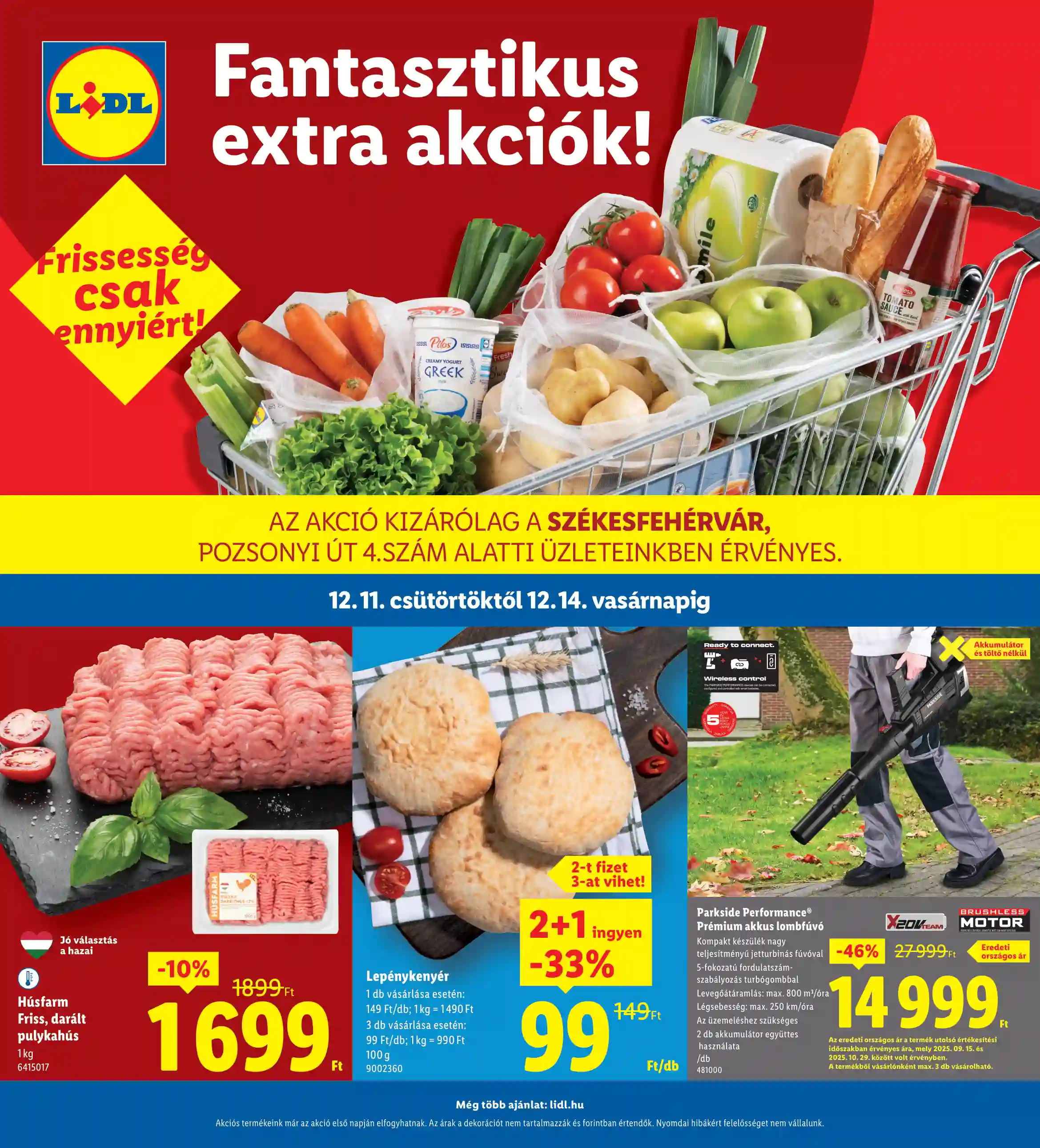 LIDL Regionális akciók – Székesfehérvár 50.hét