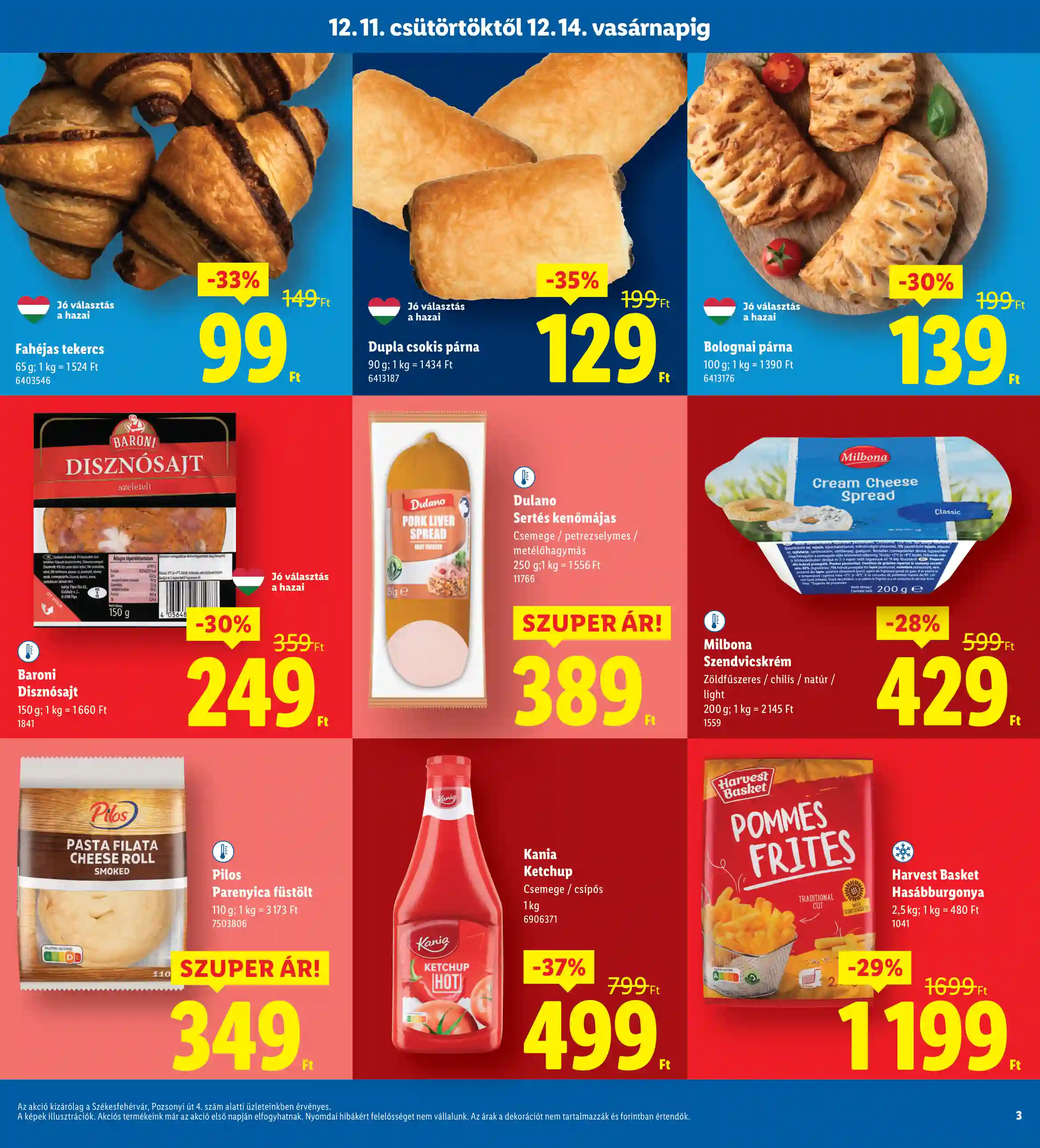 Lidl akciós újság 50. hét (Regionális akciók – Székesfehérvár) (3 oldal)