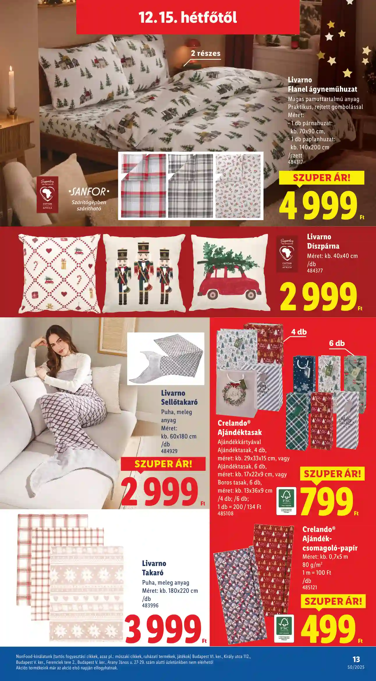 Lidl akciós újság 50. hét (Érvényes 12.11-től) (5 oldal)