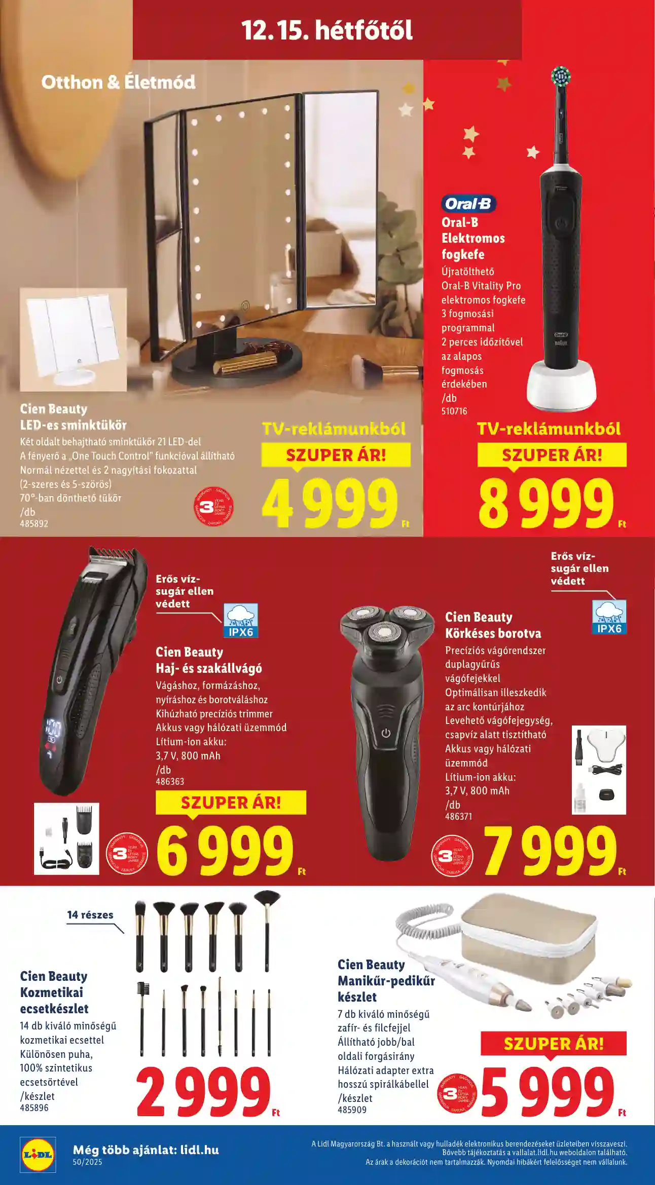 Lidl akciós újság 50. hét (Érvényes 12.11-től) (8 oldal)