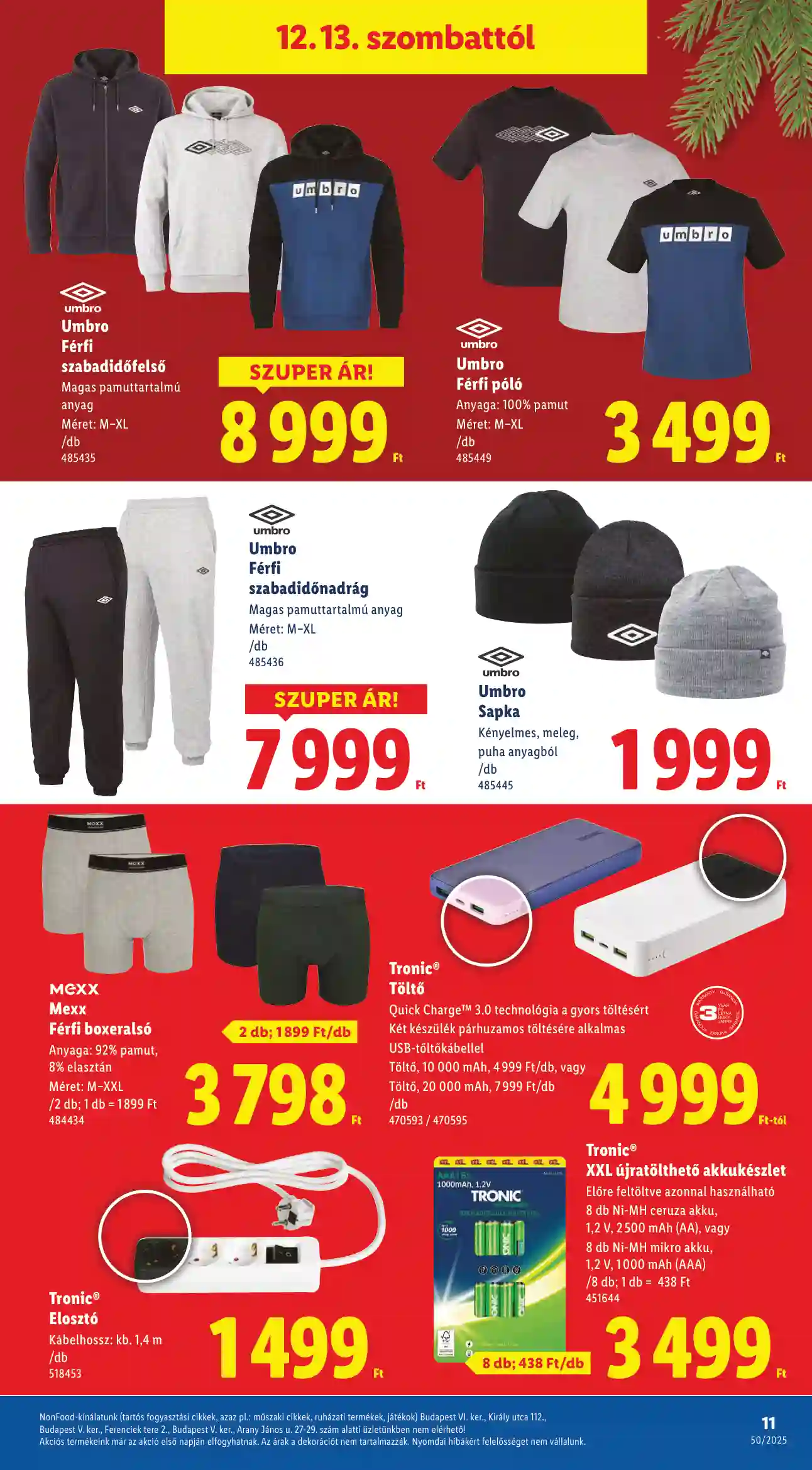 Lidl akciós újság 50. hét (Érvényes 12.11-től) (3 oldal)