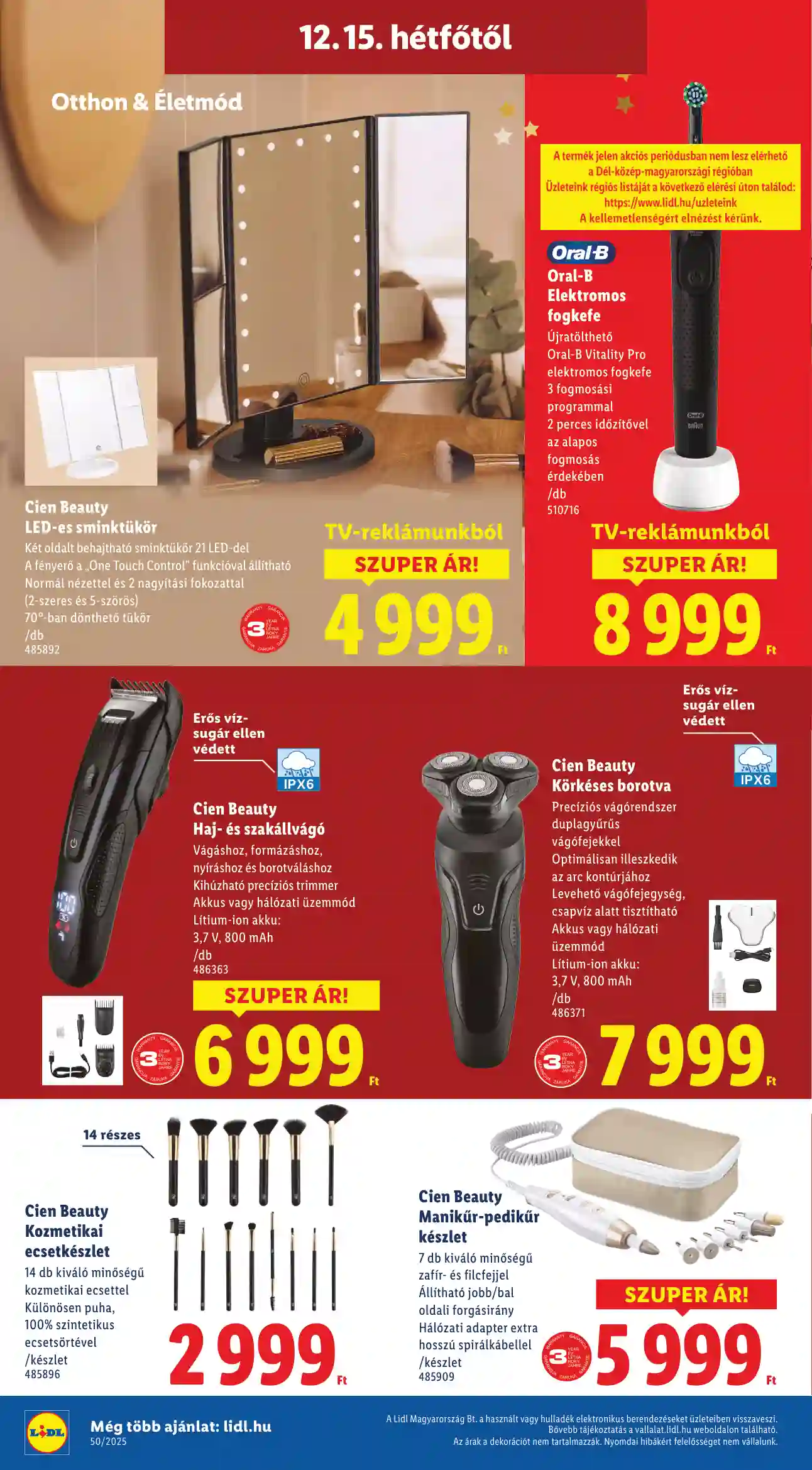Lidl akciós újság 50. hét (Érvényes 12.11-től) (8 oldal)