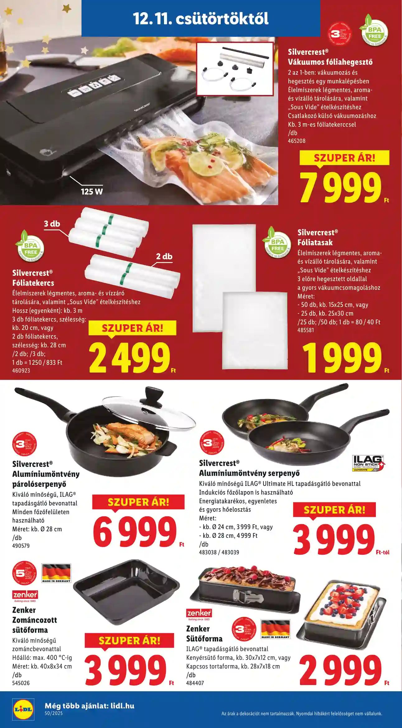 Lidl akciós újság 50. hét (Érvényes 12.11-től) (16 oldal)