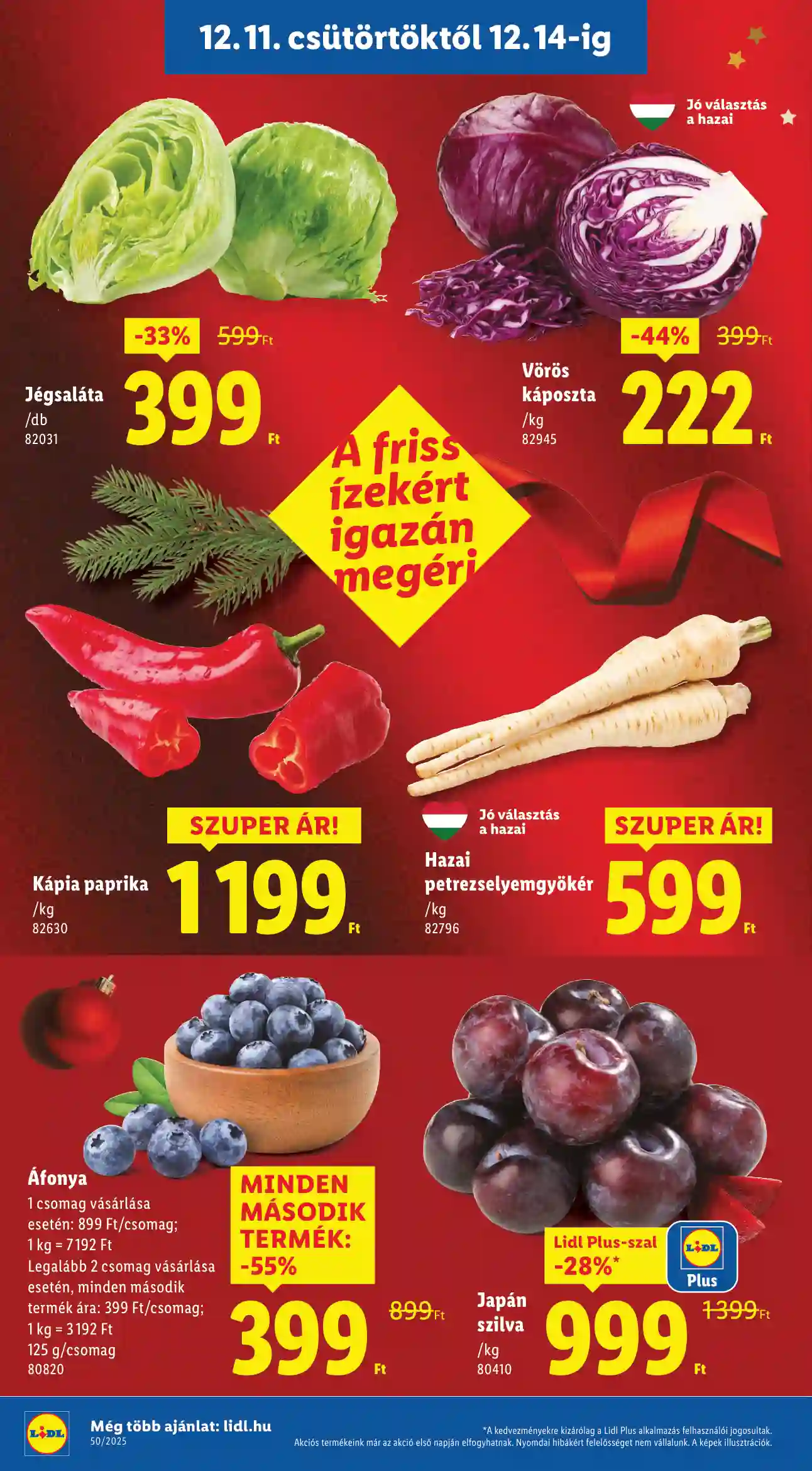 Lidl akciós újság 50. hét (Érvényes 12.11-től) (2 oldal)