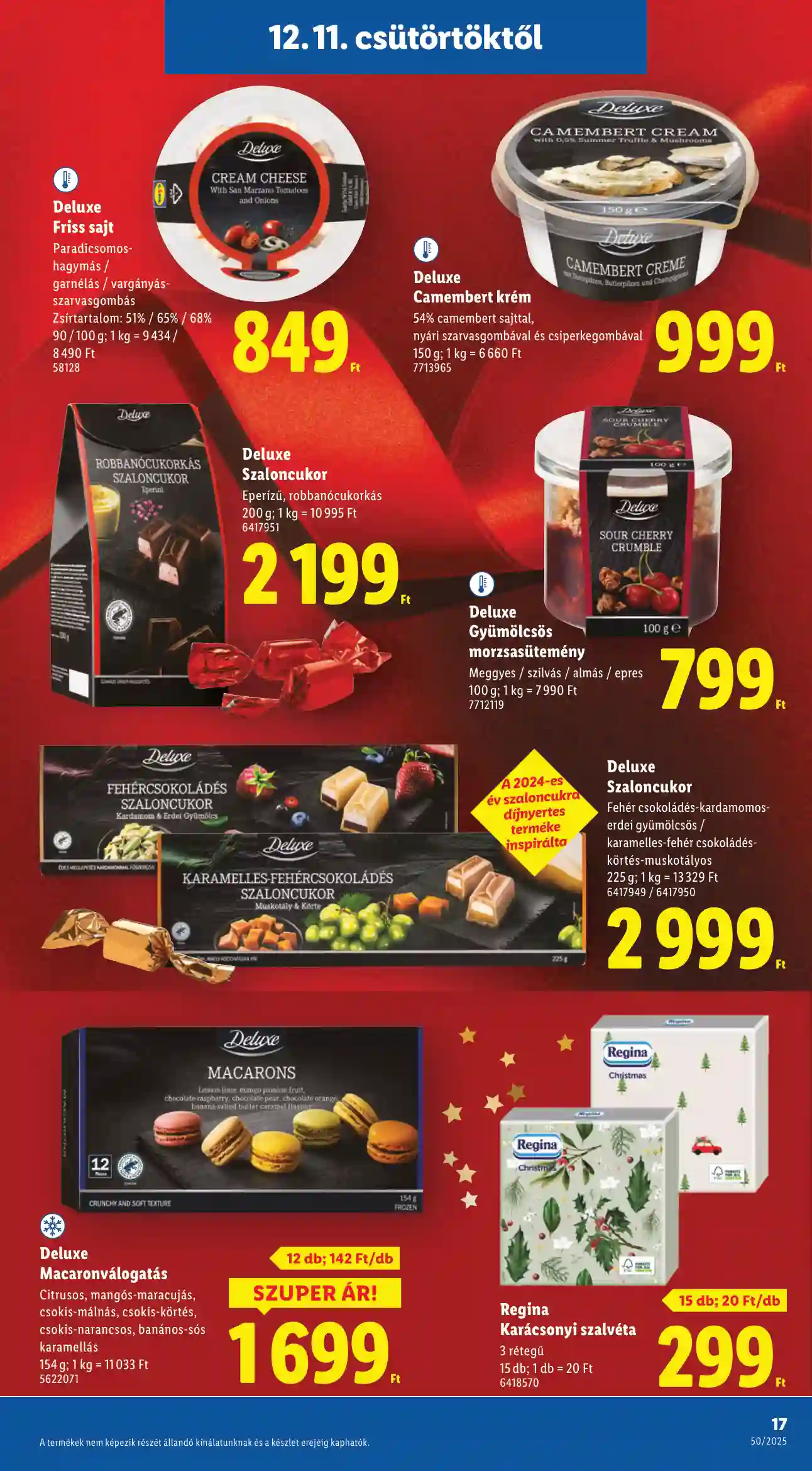 Lidl akciós újság 50. hét (Érvényes 12.11-től) (9 oldal)