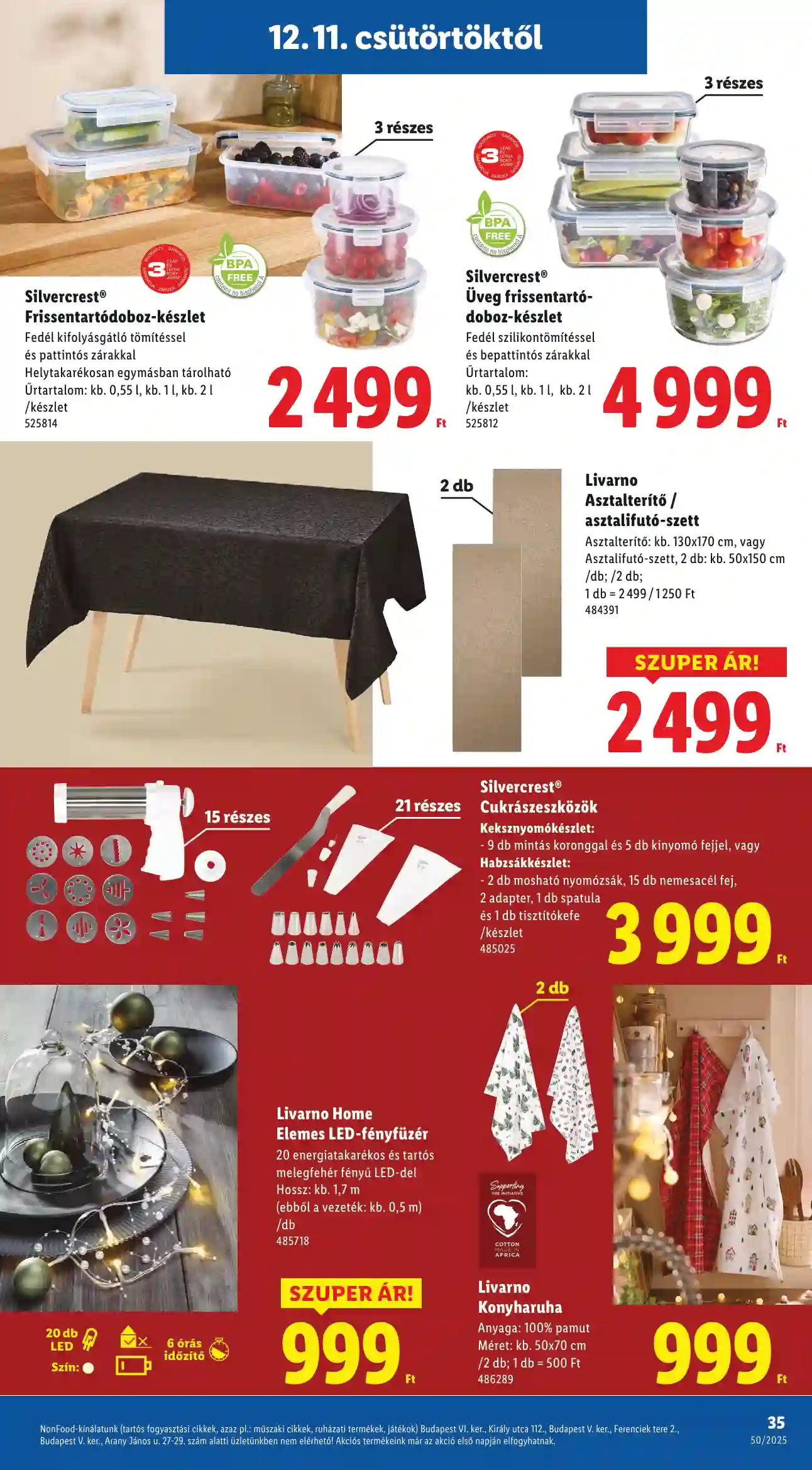 Lidl akciós újság 50. hét (Érvényes 12.11-től) (29 oldal)