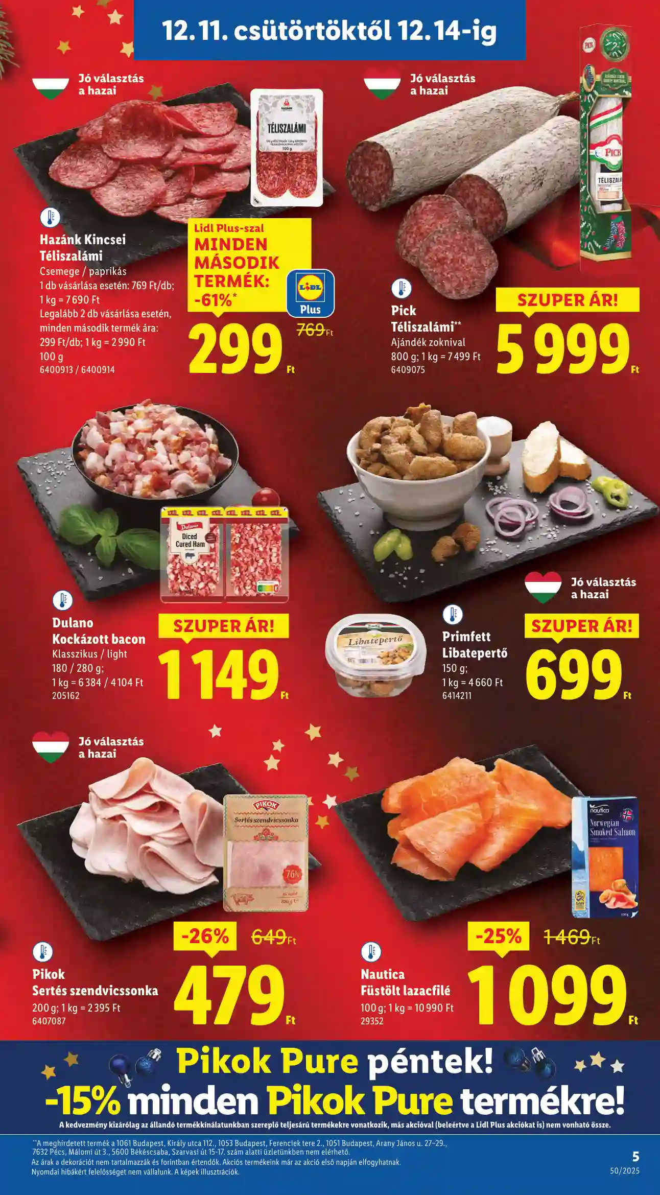 Lidl akciós újság 50. hét (Érvényes 12.11-től) (35 oldal)