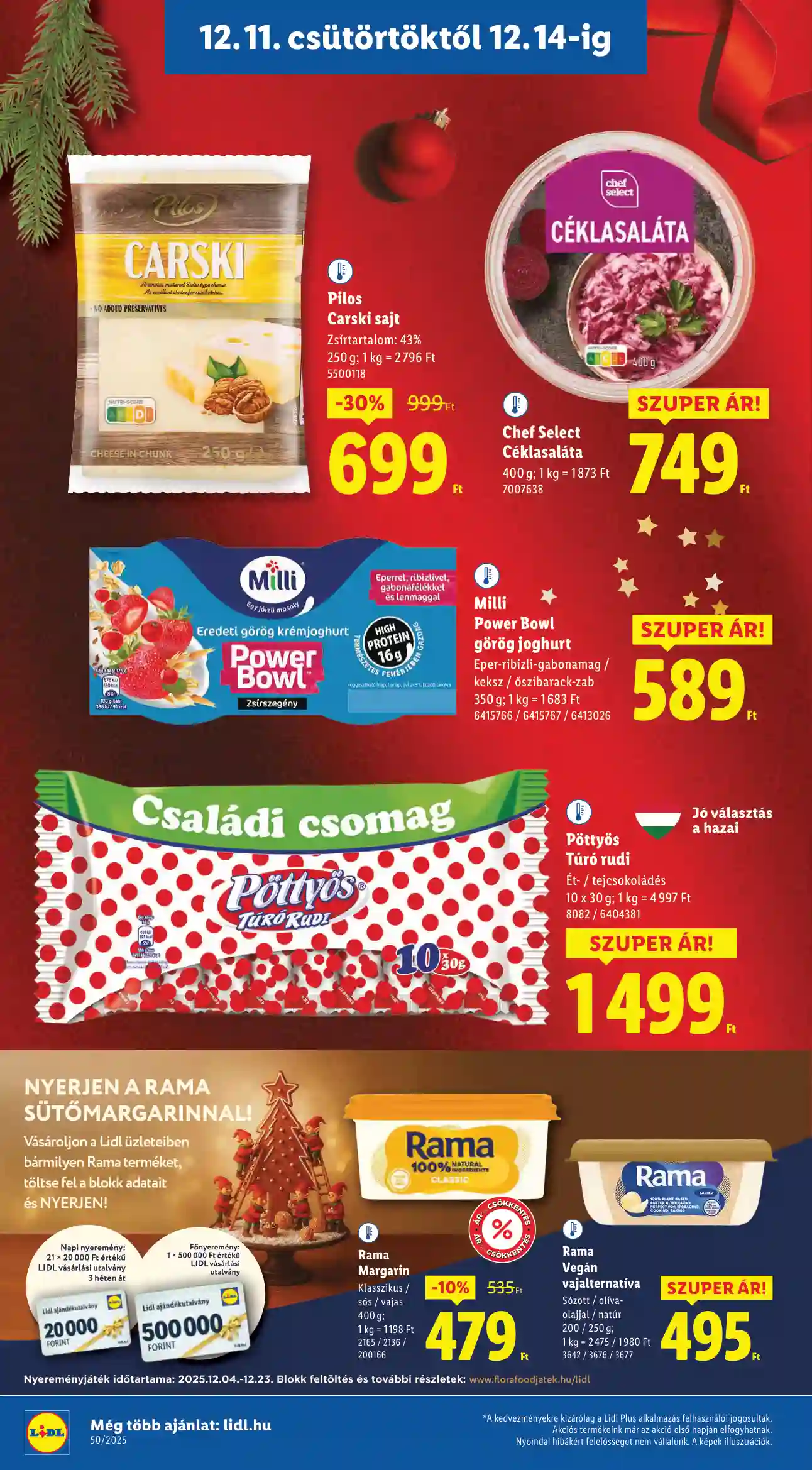 Lidl akciós újság 50. hét (Érvényes 12.11-től) (46 oldal)