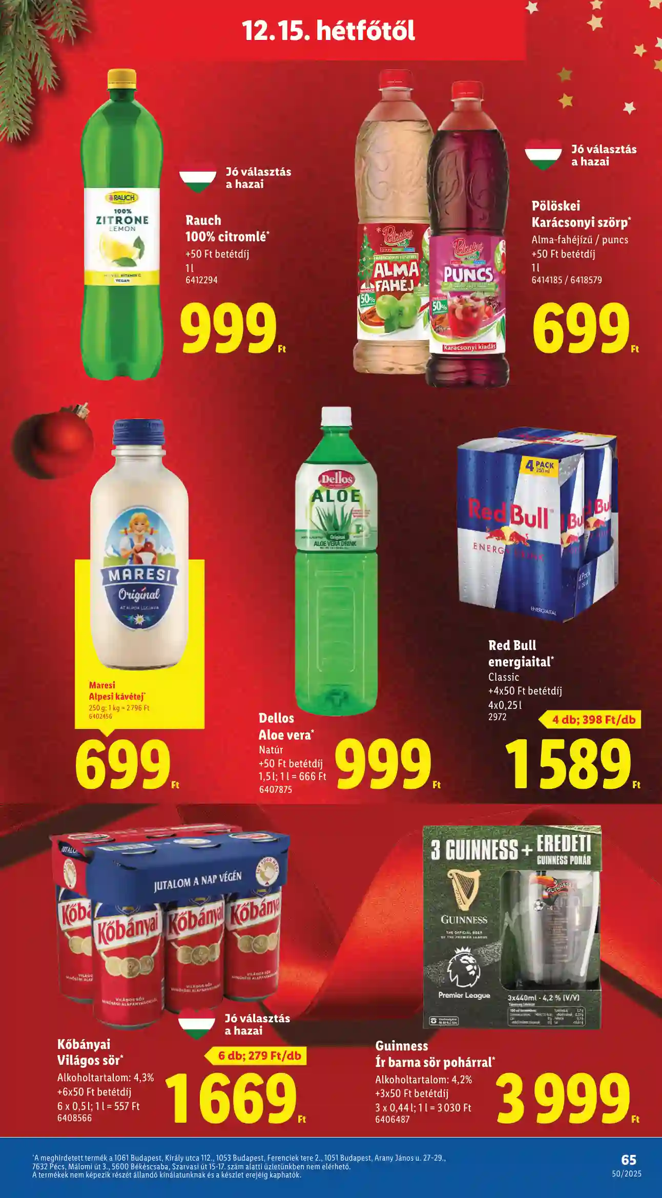 Lidl akciós újság 50. hét (Érvényes 12.11-től) (62 oldal)
