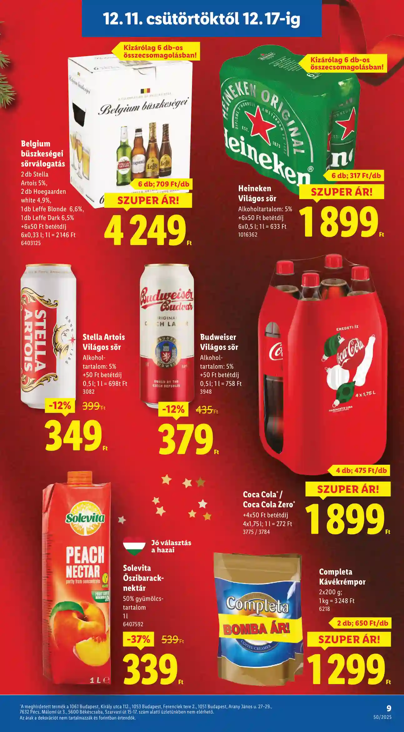 Lidl akciós újság 50. hét (Érvényes 12.11-től) (67 oldal)