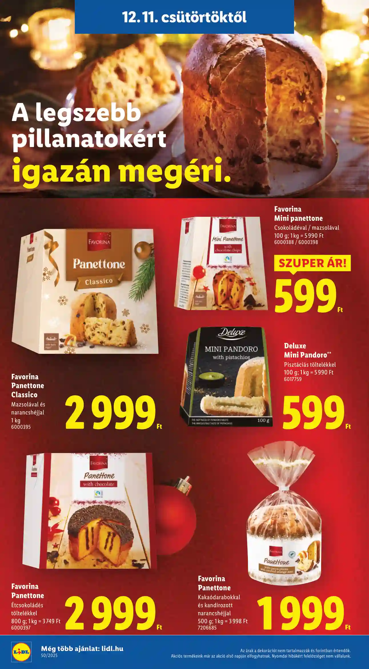 Lidl akciós újság 50. hét (Érvényes 12.11-től) (4 oldal)