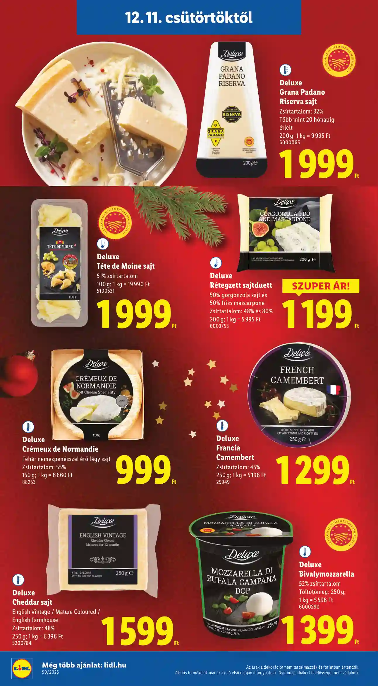 Lidl akciós újság 50. hét (Érvényes 12.11-től) (8 oldal)