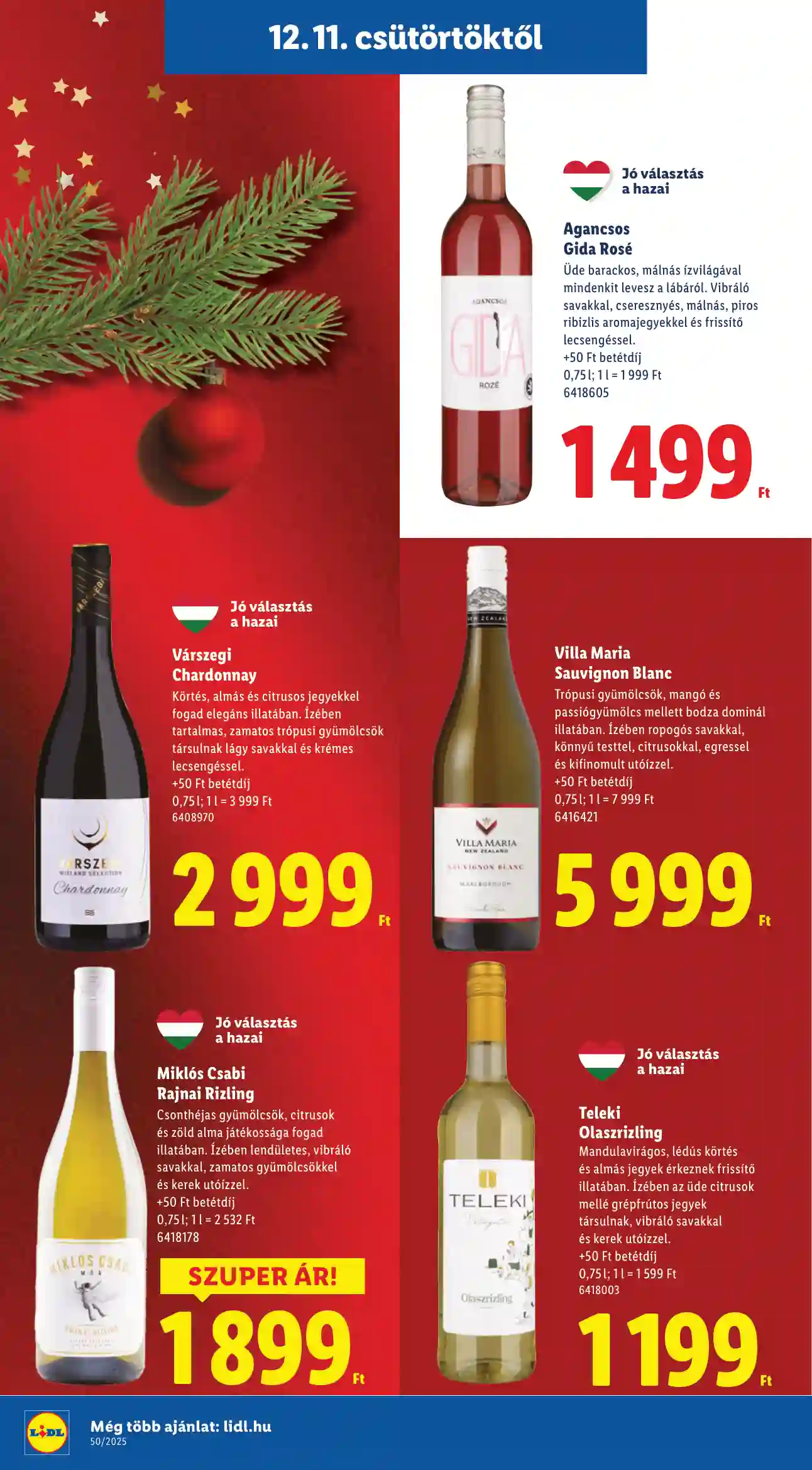 Lidl akciós újság 50. hét (Érvényes 12.11-től) (21 oldal)